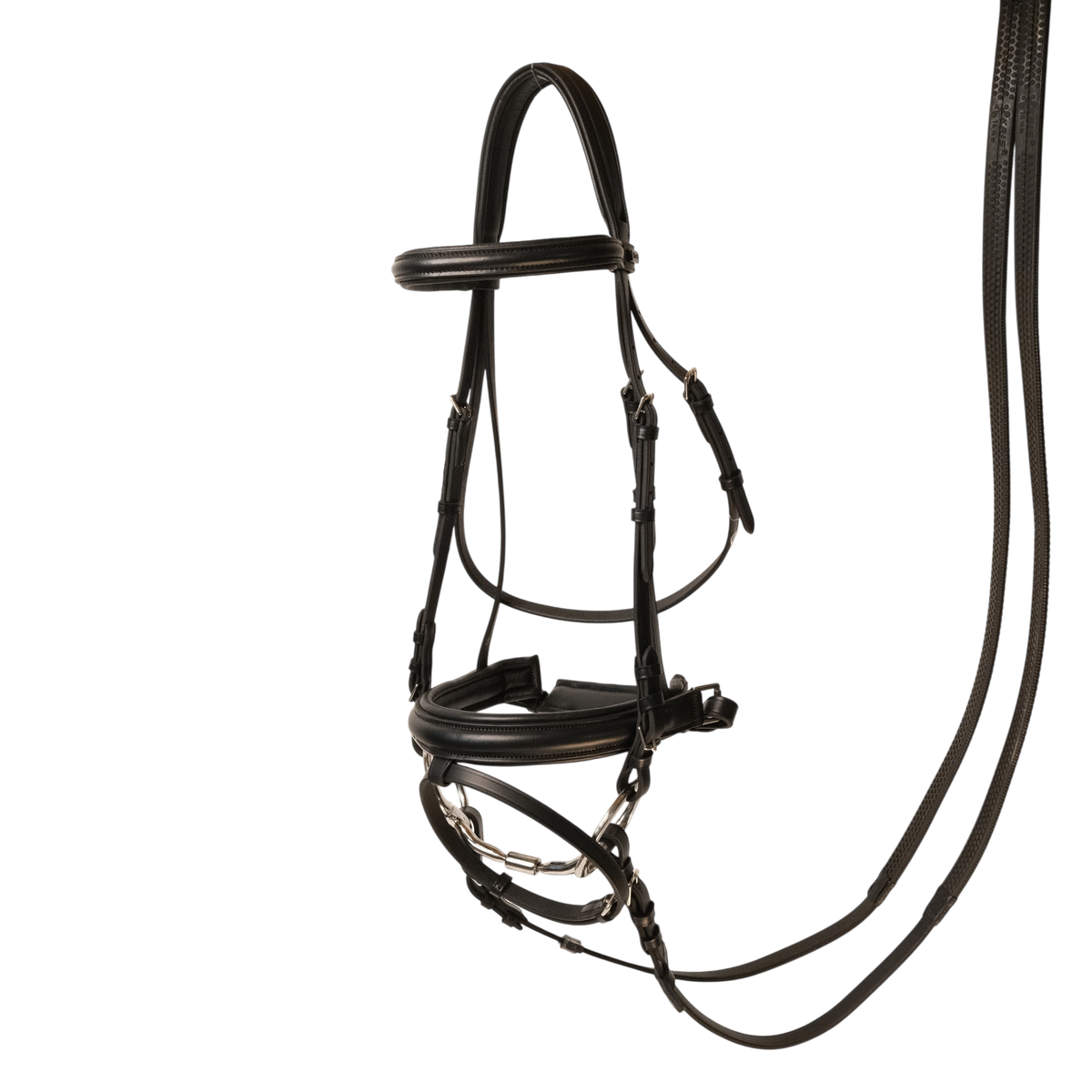TdeT - Bridon classique Pull-back avec rênes noir