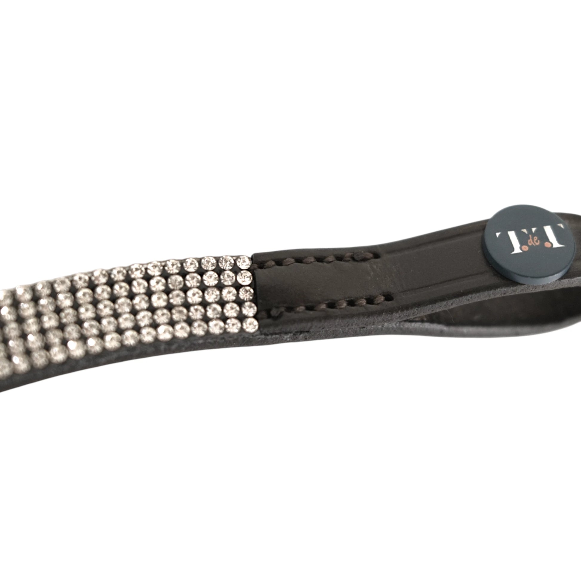 TdeT-Frontal Strass Havane Fonce Argent