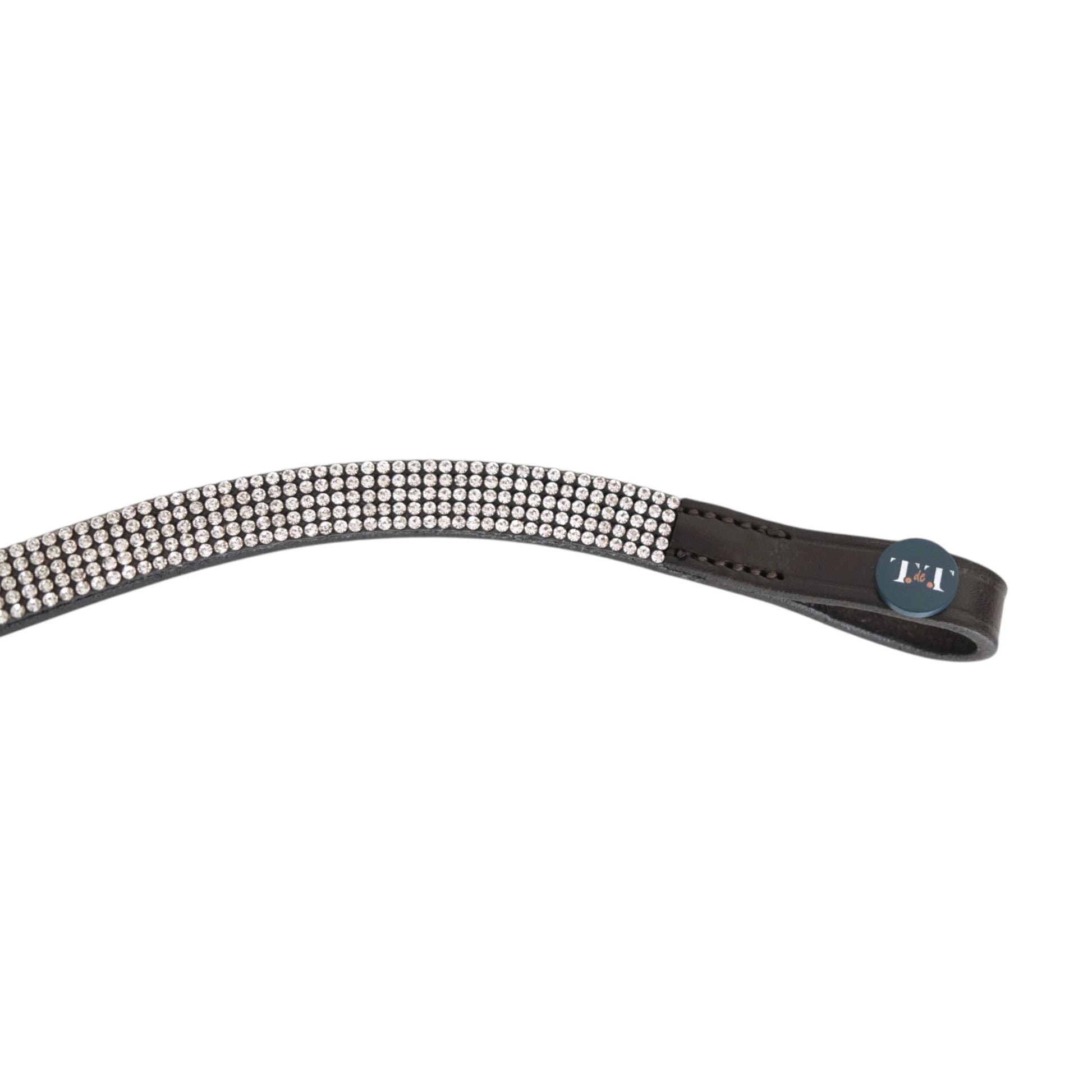 TdeT-Frontal Strass Havane Fonce Argent