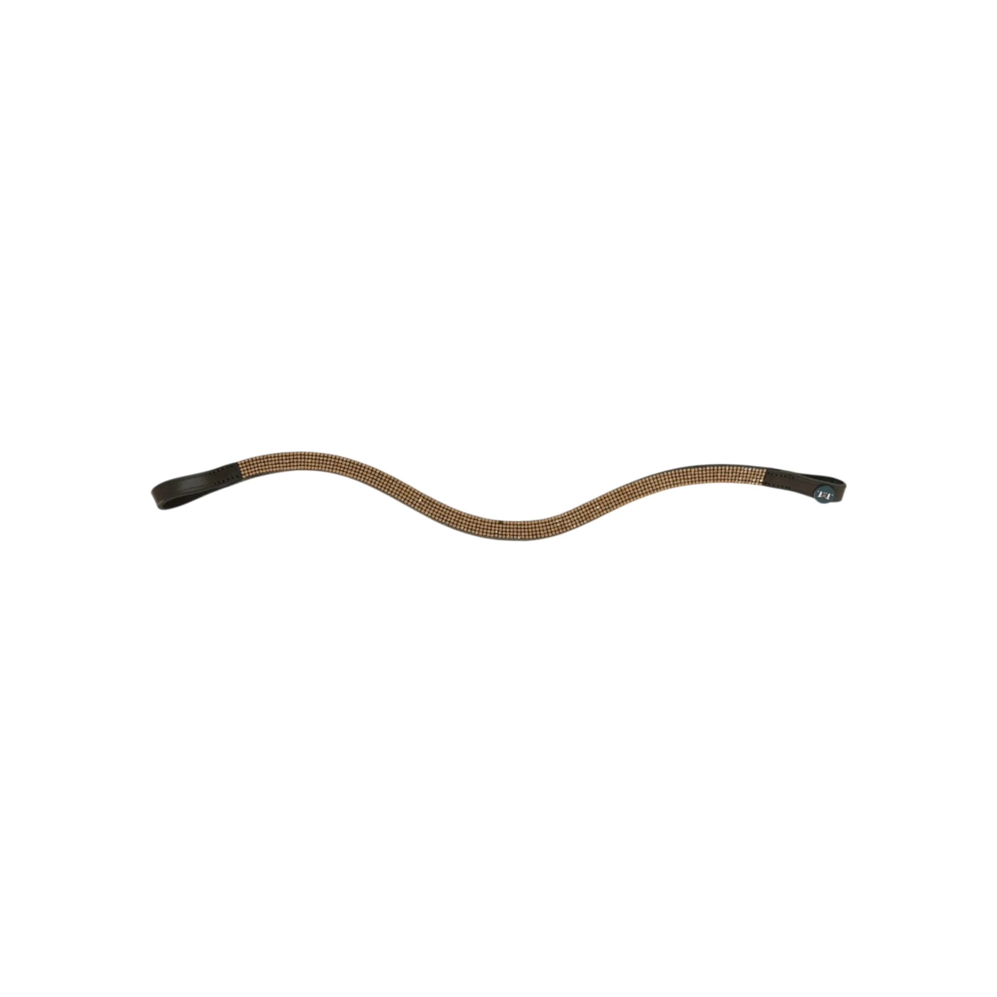 TdeT-Frontal Strass Havane Fonce Or
