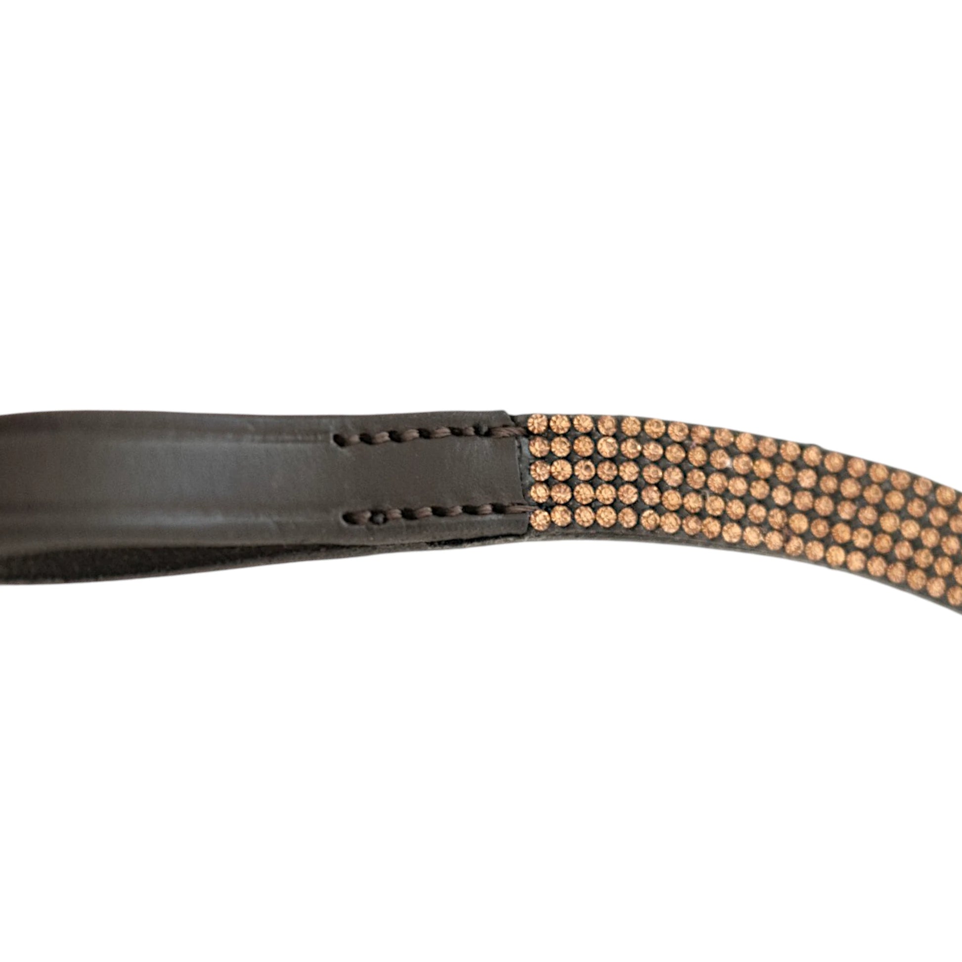 TdeT-Frontal Strass Havane Fonce Or