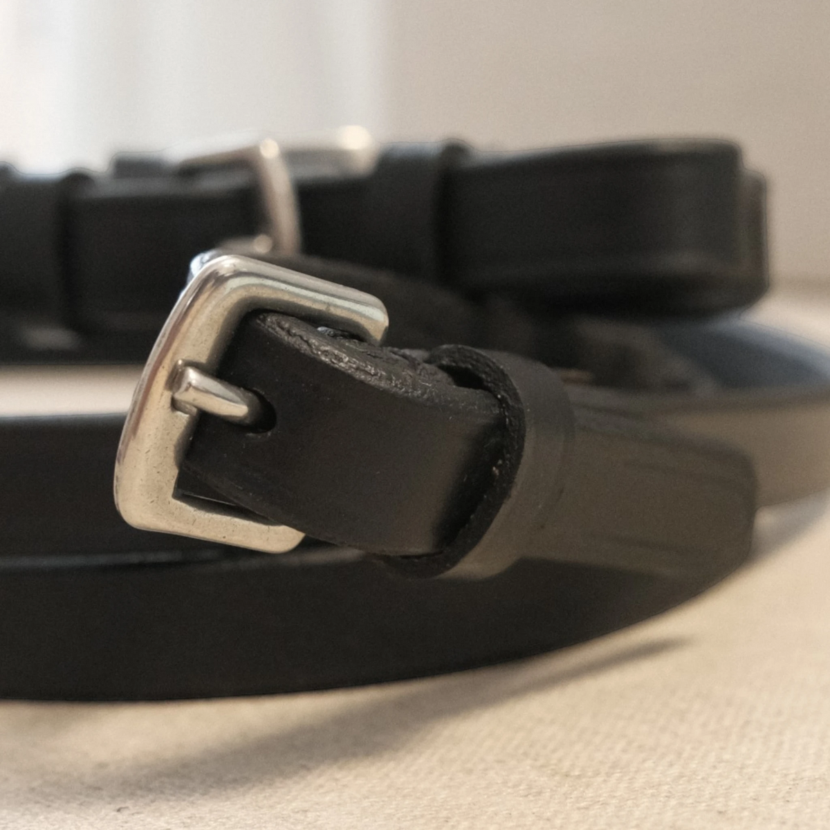 TdeT-Renes cuir lisses Noir