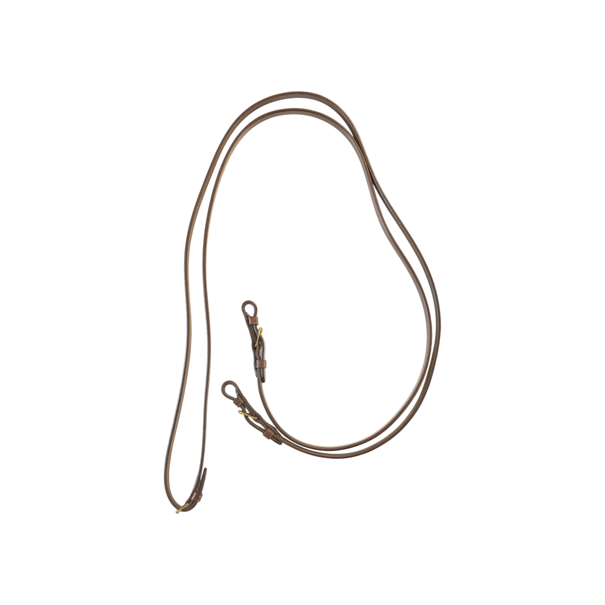 TdeT-Renes de bride cuir lisse havane fonce
