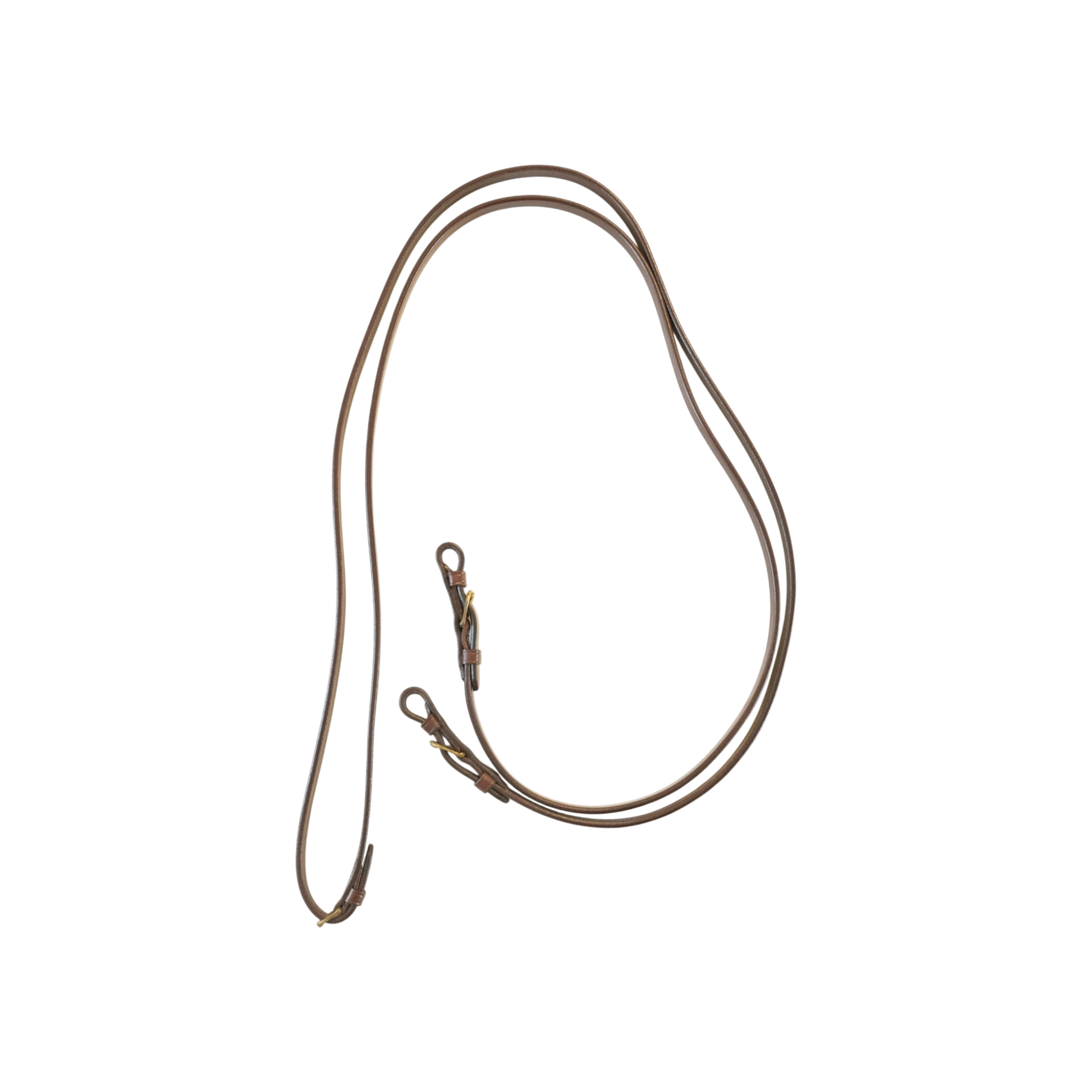 TdeT-Renes de bride cuir lisse havane fonce