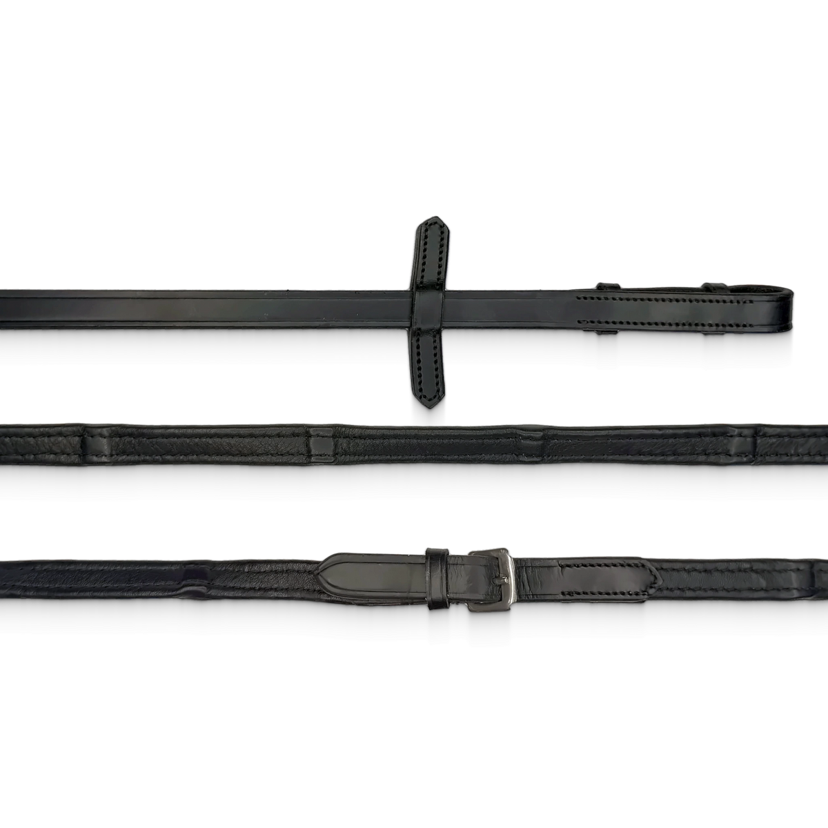 TdeT - Rênes Softy à arrêtoirs noir