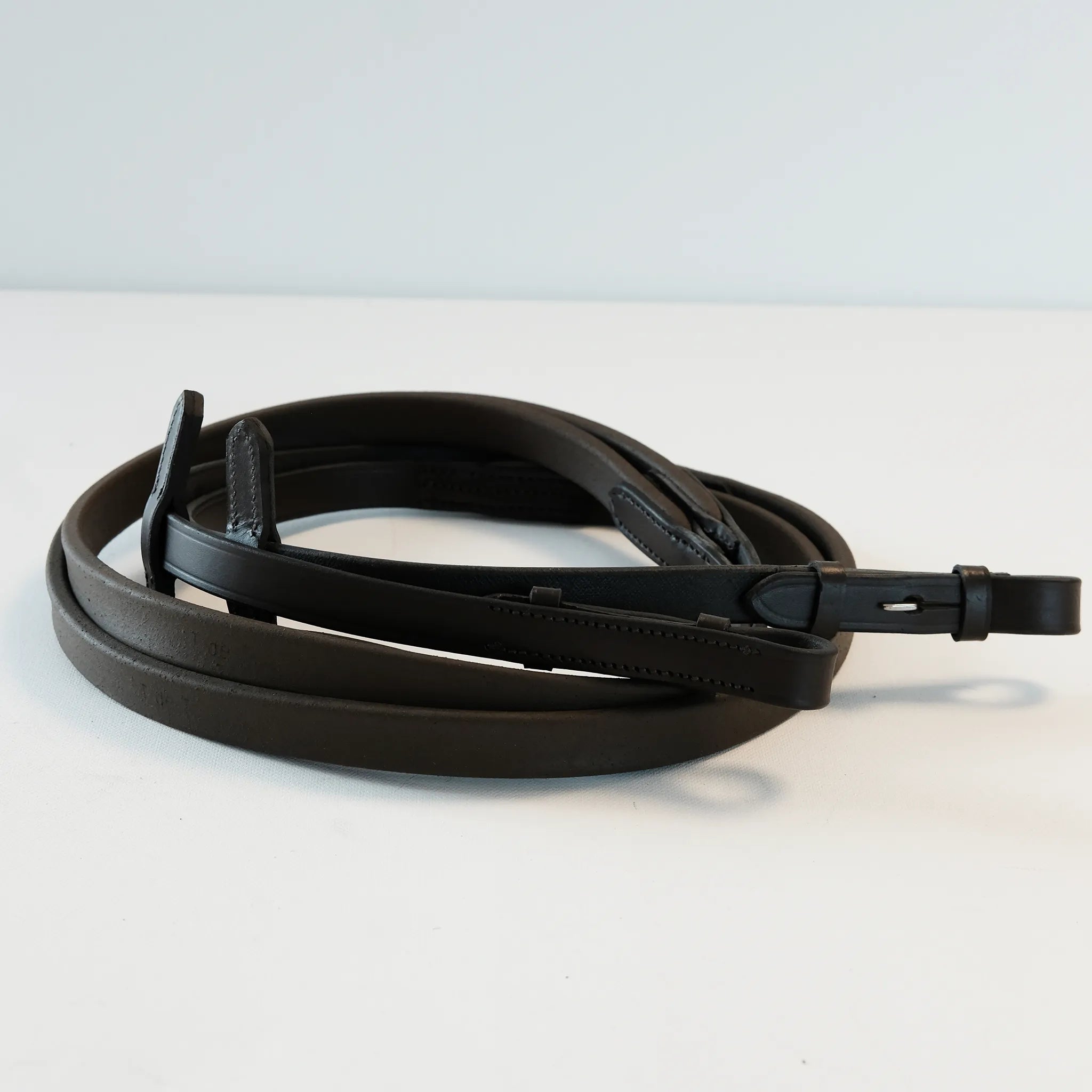 TdeT - Rênes Ultra Grip lisses havane