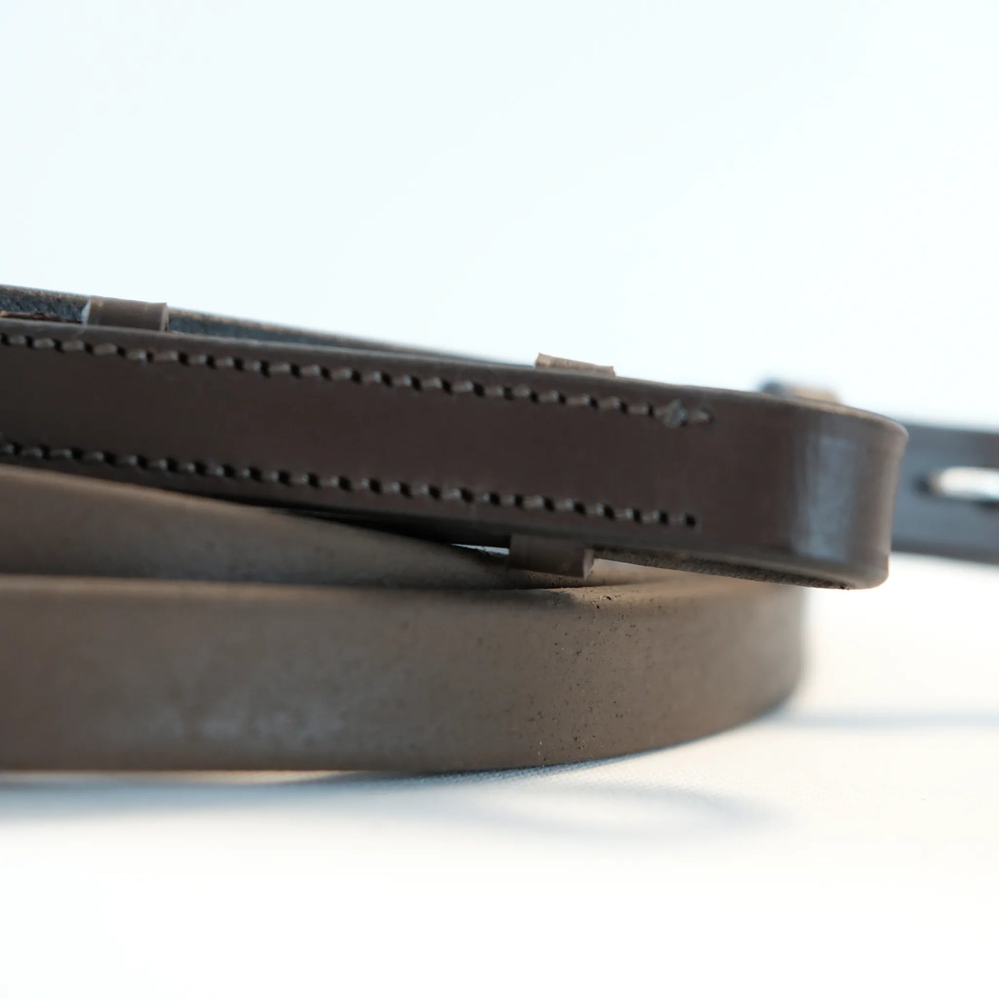 TdeT - Rênes Ultra Grip lisses havane