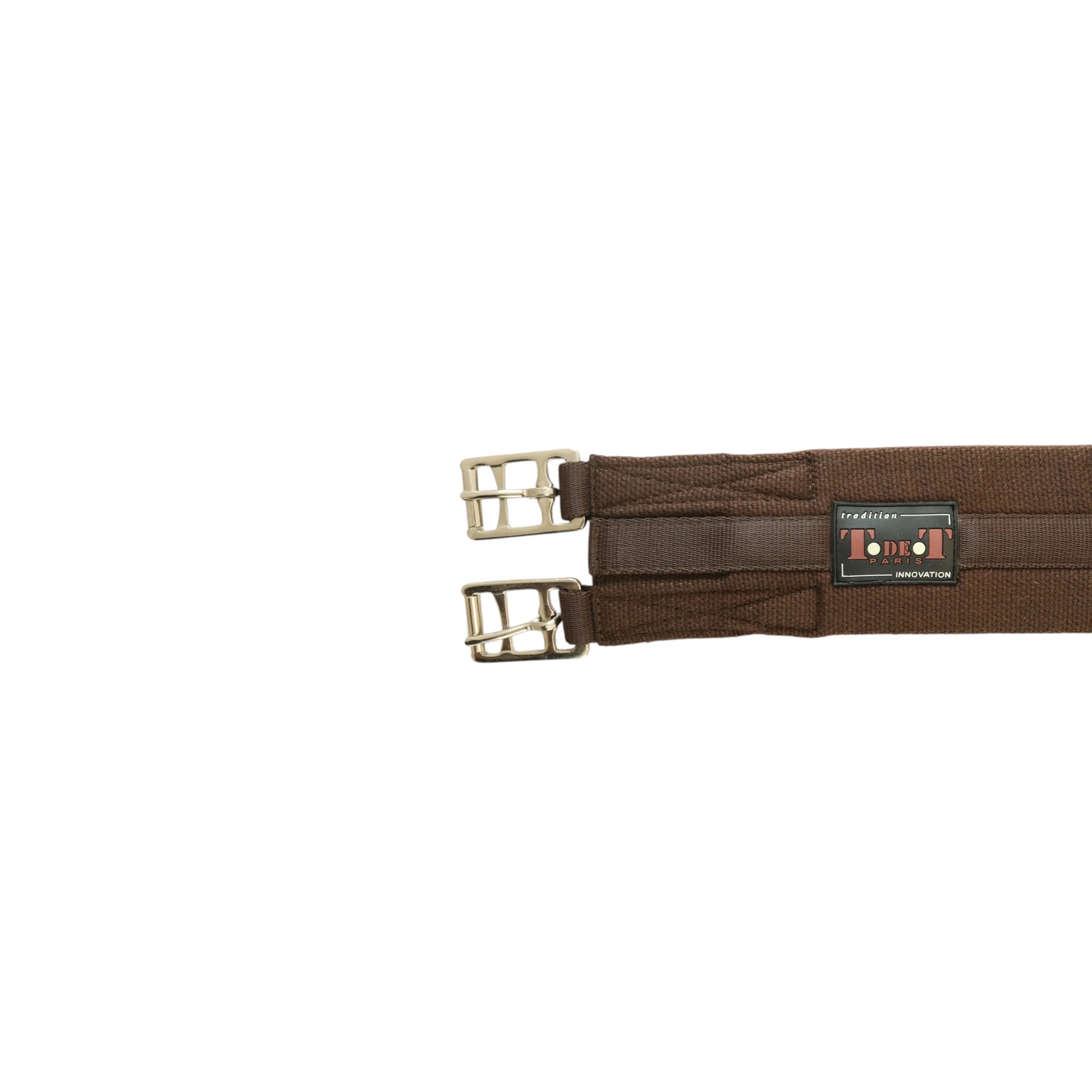 TdeT-Sangle coton classique sans elastiques havane fonce 