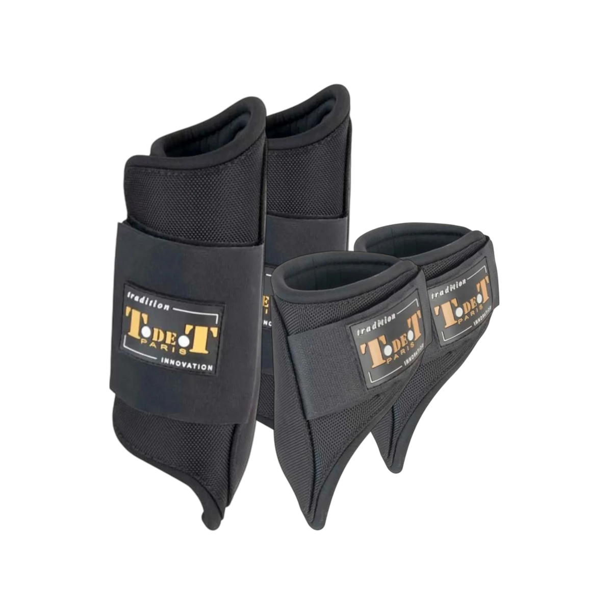 TdeT - Set guêtres et protège-boulets auto-moulants fermés Cordura noir