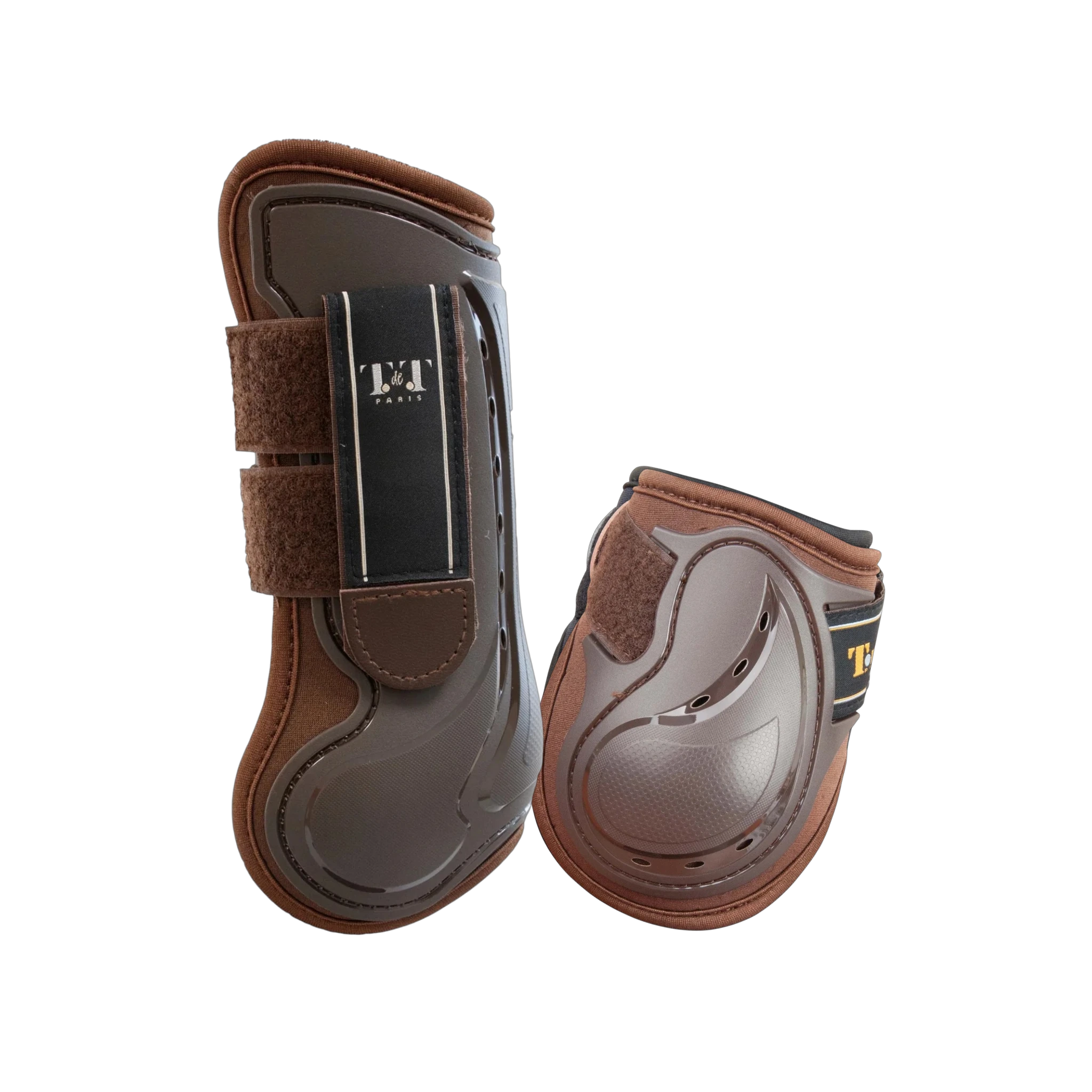 TdeT - Set guêtres et protège-boulets Design marron