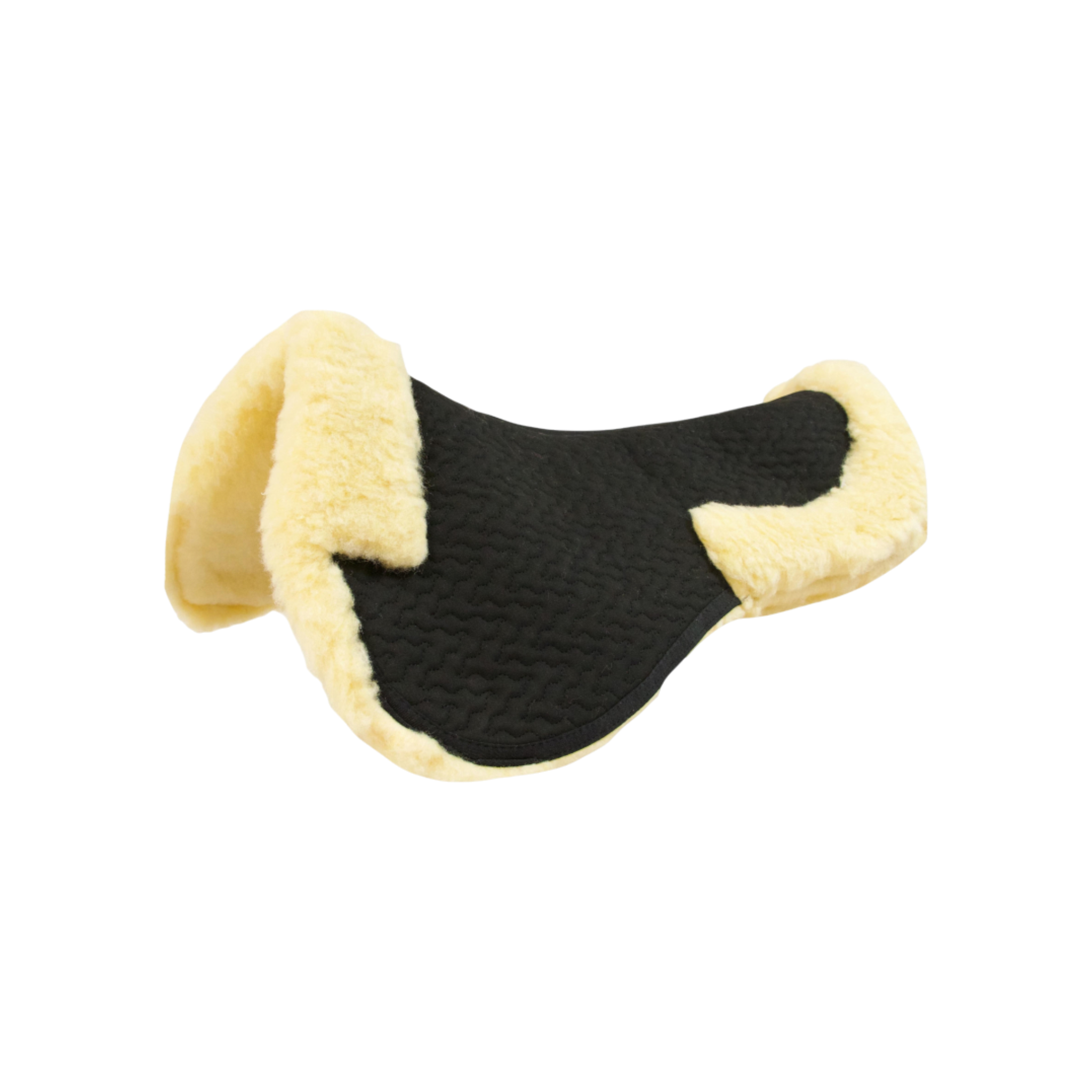 Amortisseur contour de selle mouton naturel et noir