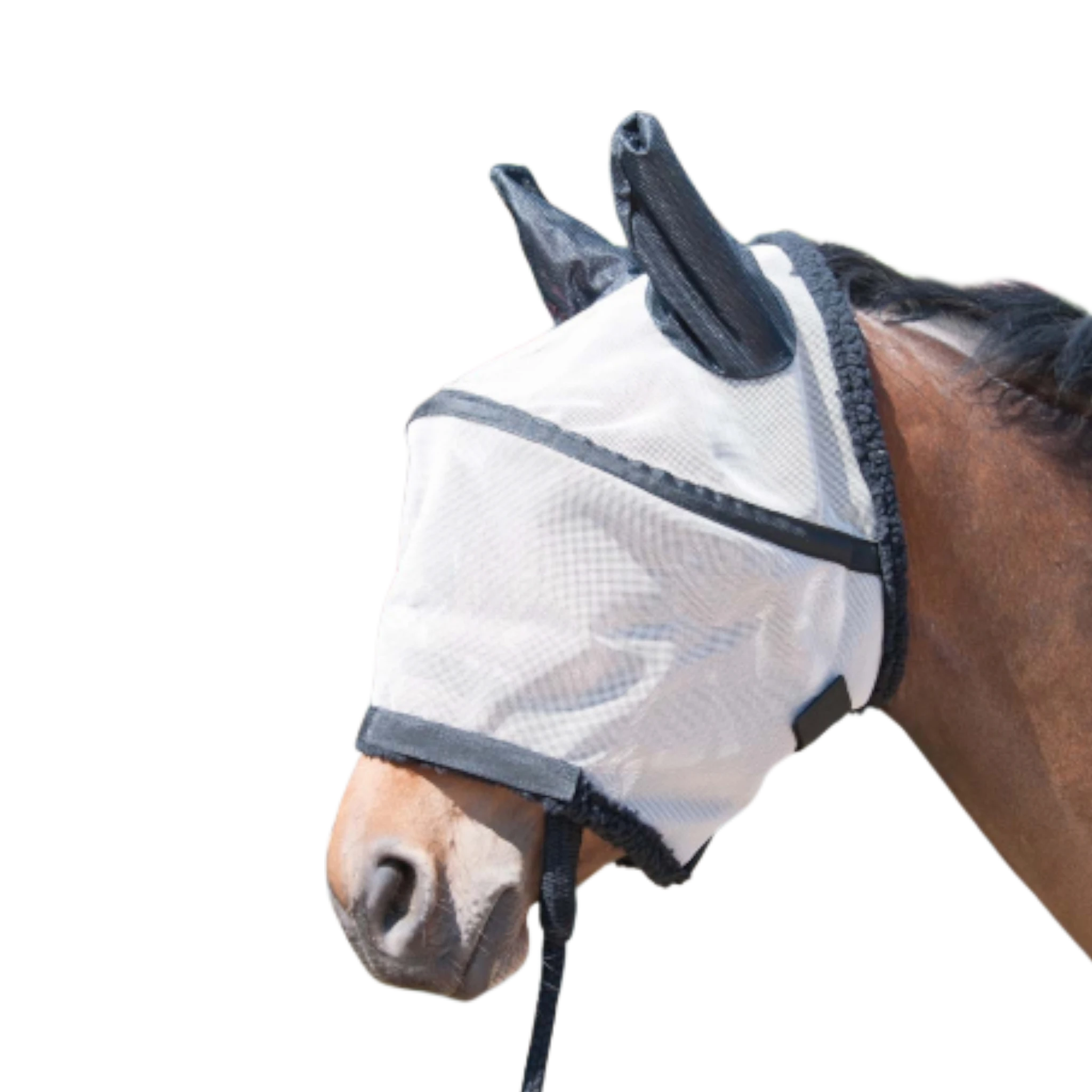 TdeT - Masque anti-mouches Arceau avec oreilles gris noir