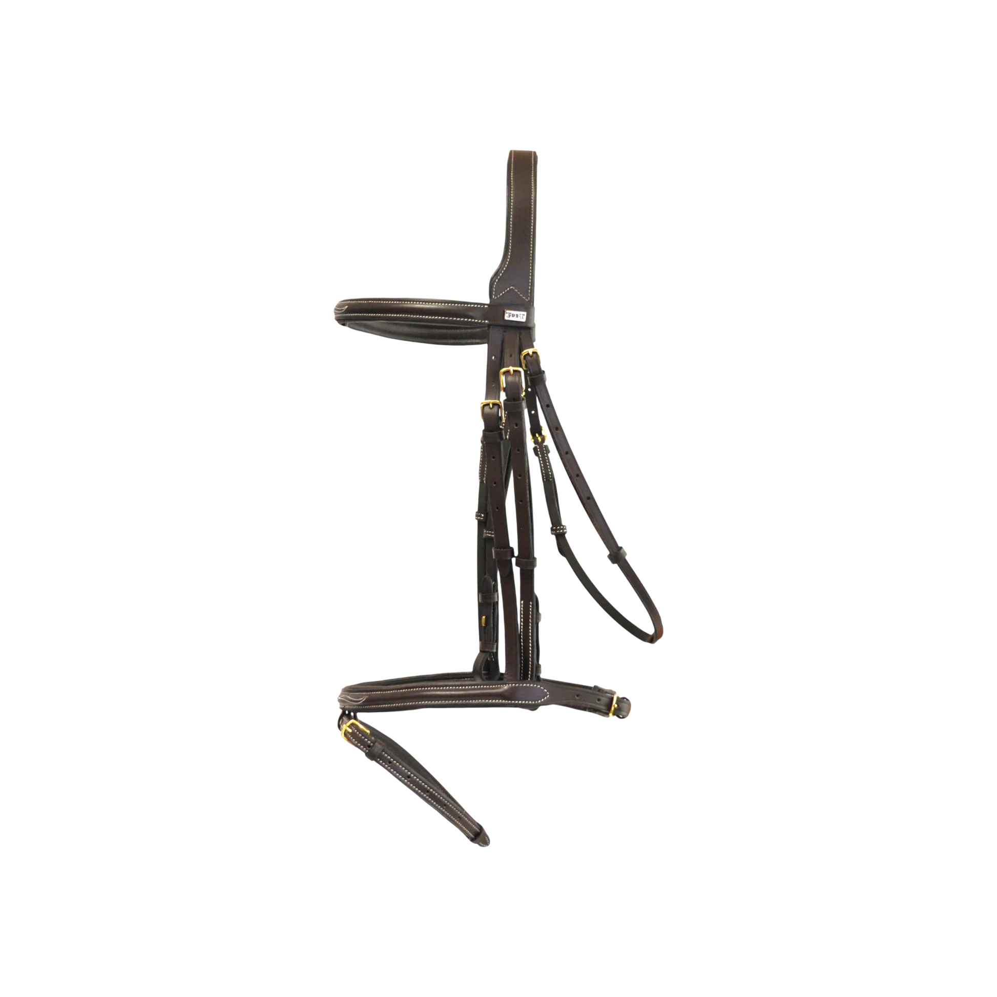 TdeT - Bridon classique Kessel avec rênes havane foncé