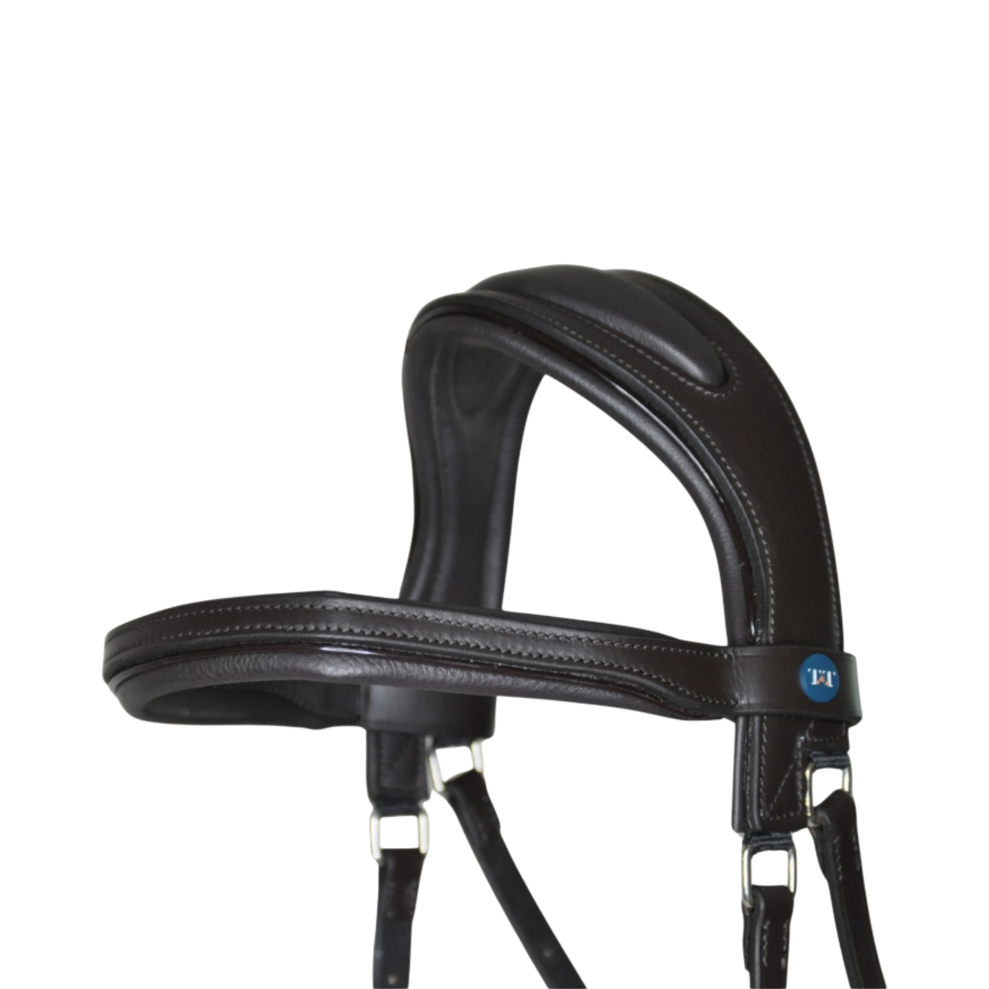 TdeT - Essentiel Comfort bridle without noseband with reins dark havana