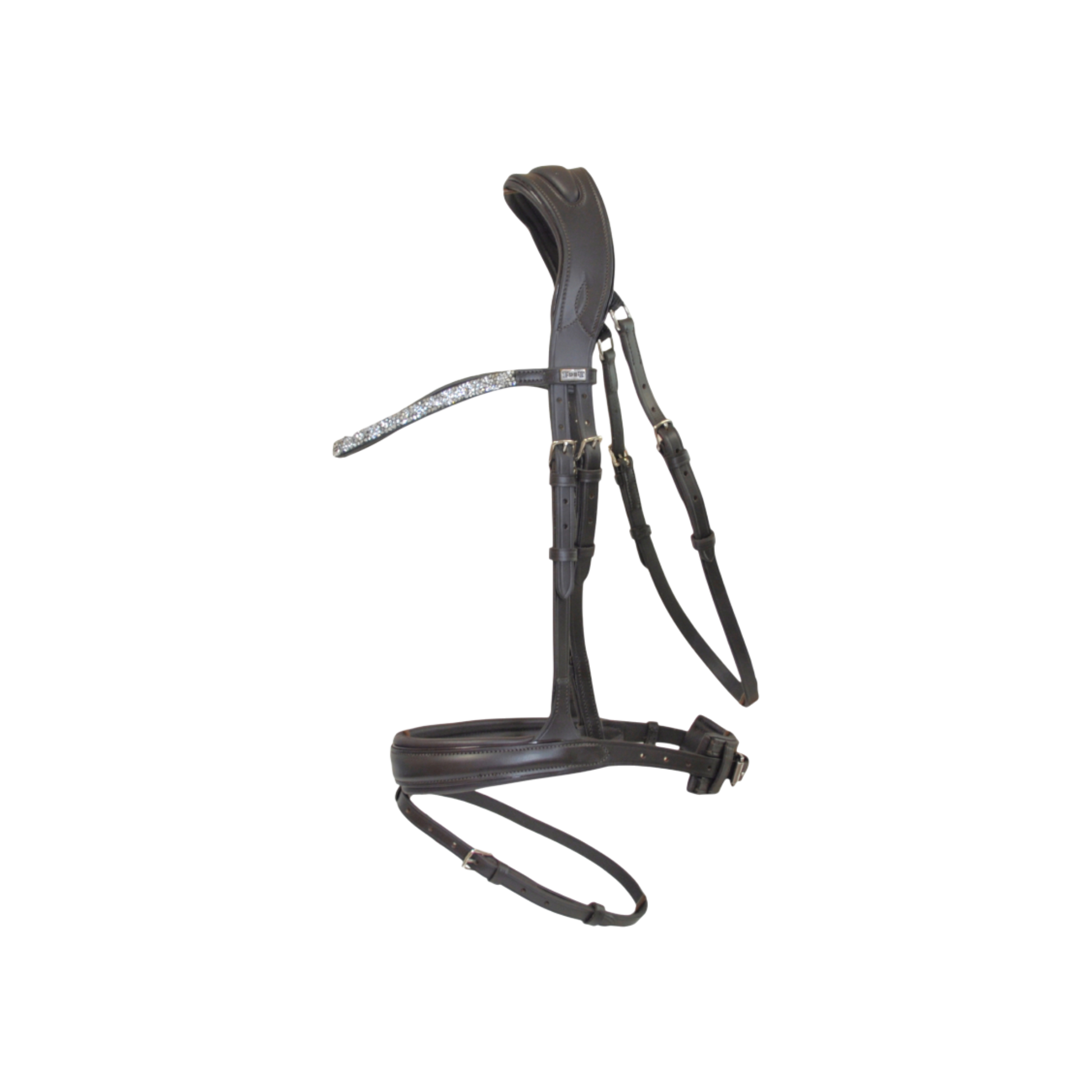 Bridon anatomique Hopper avec rênes marron argent