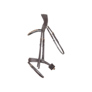 Bridon anatomique Hopper avec rênes marron doré