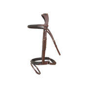 TdeT - Bridon anatomique Lautrec muserolle pull back avec rênes havane foncé noir