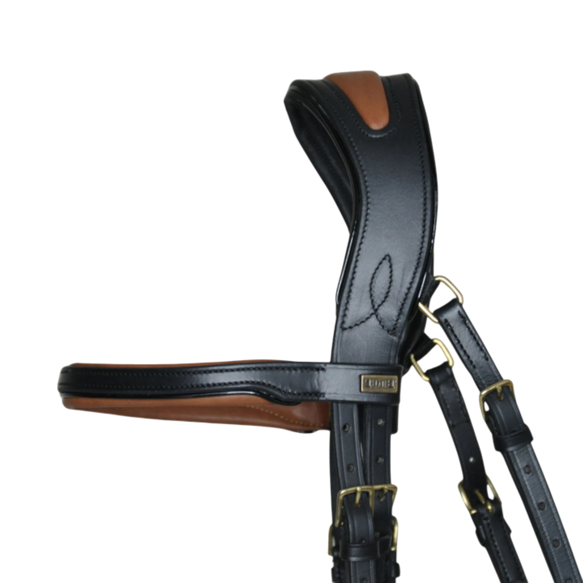 TdeT - Bridon anatomique Matisse avec rênes noir tabac