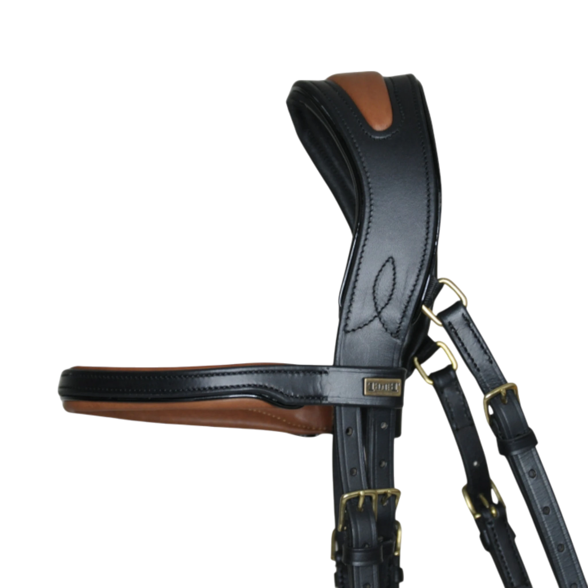 TdeT - Bridon anatomique Matisse avec rênes noir tabac