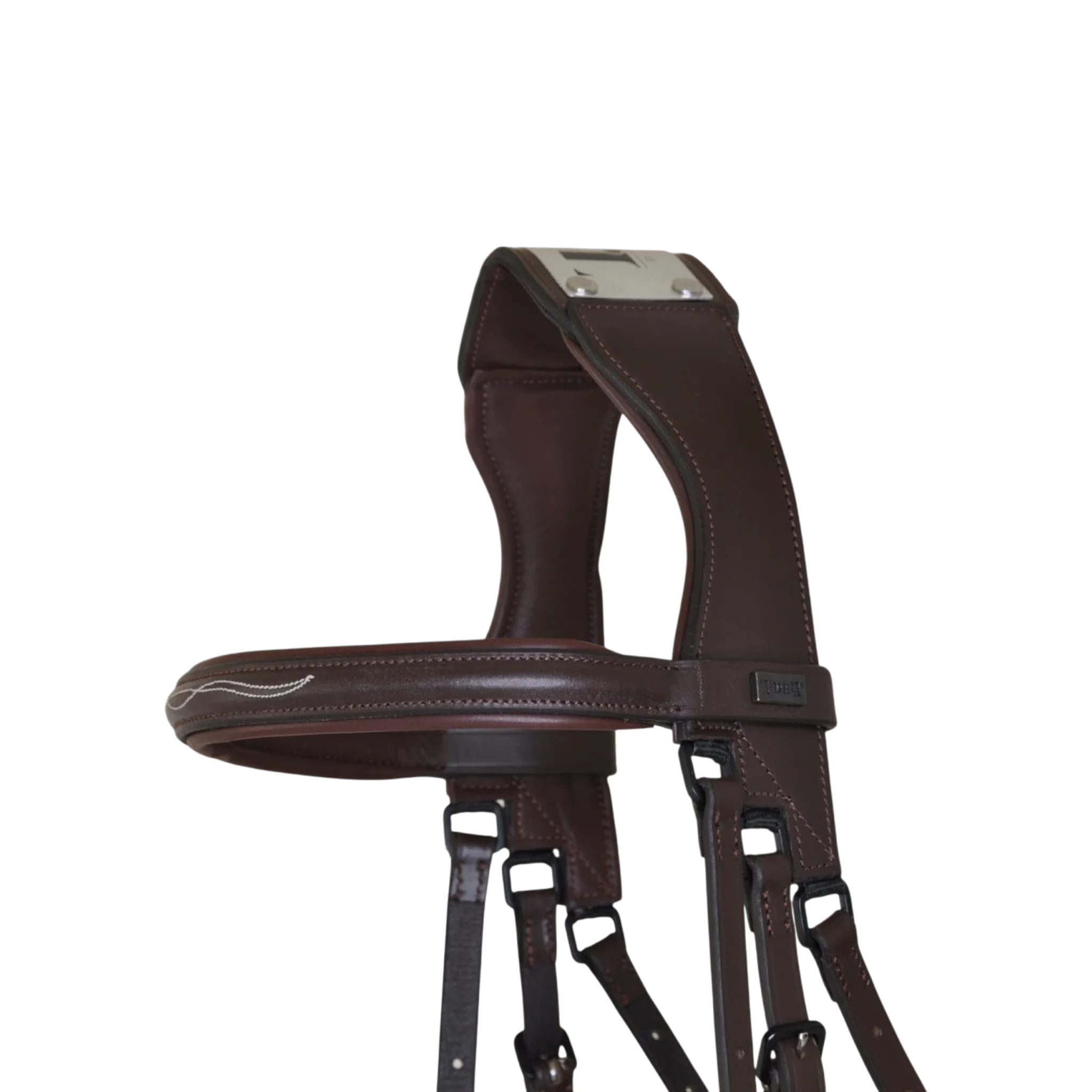 TdeT - Bridon à pont Raphaël avec rênes havane foncé