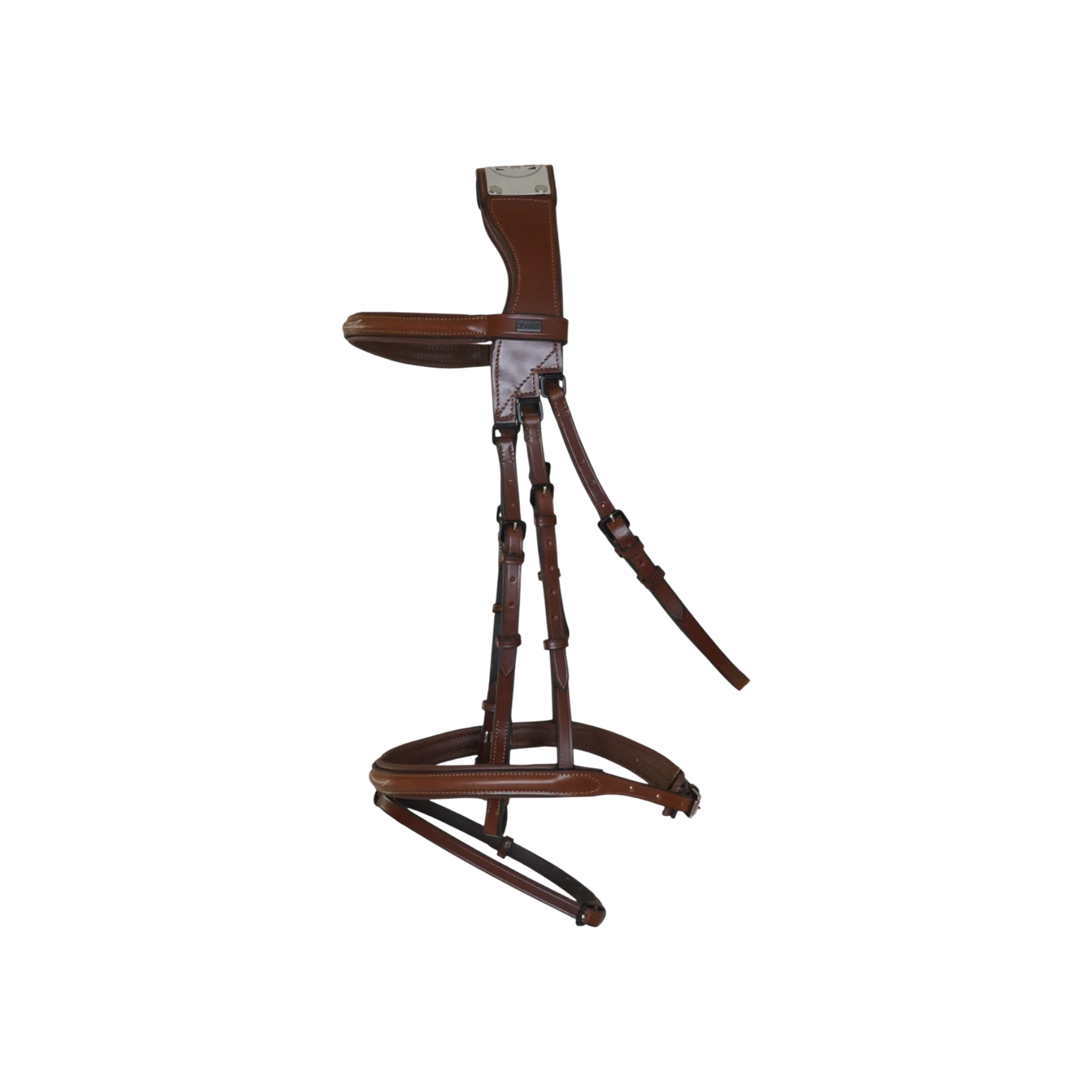 TdeT - Bridon à pont Raphaël avec rênes tabac