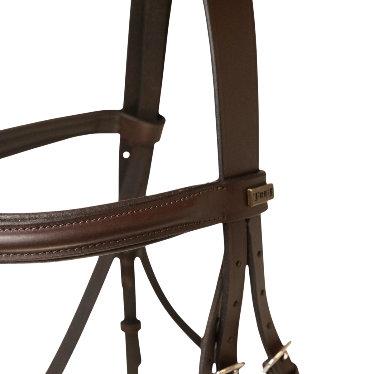 TdeT - Bridon classique Sisley combiné avec rênes havane foncé