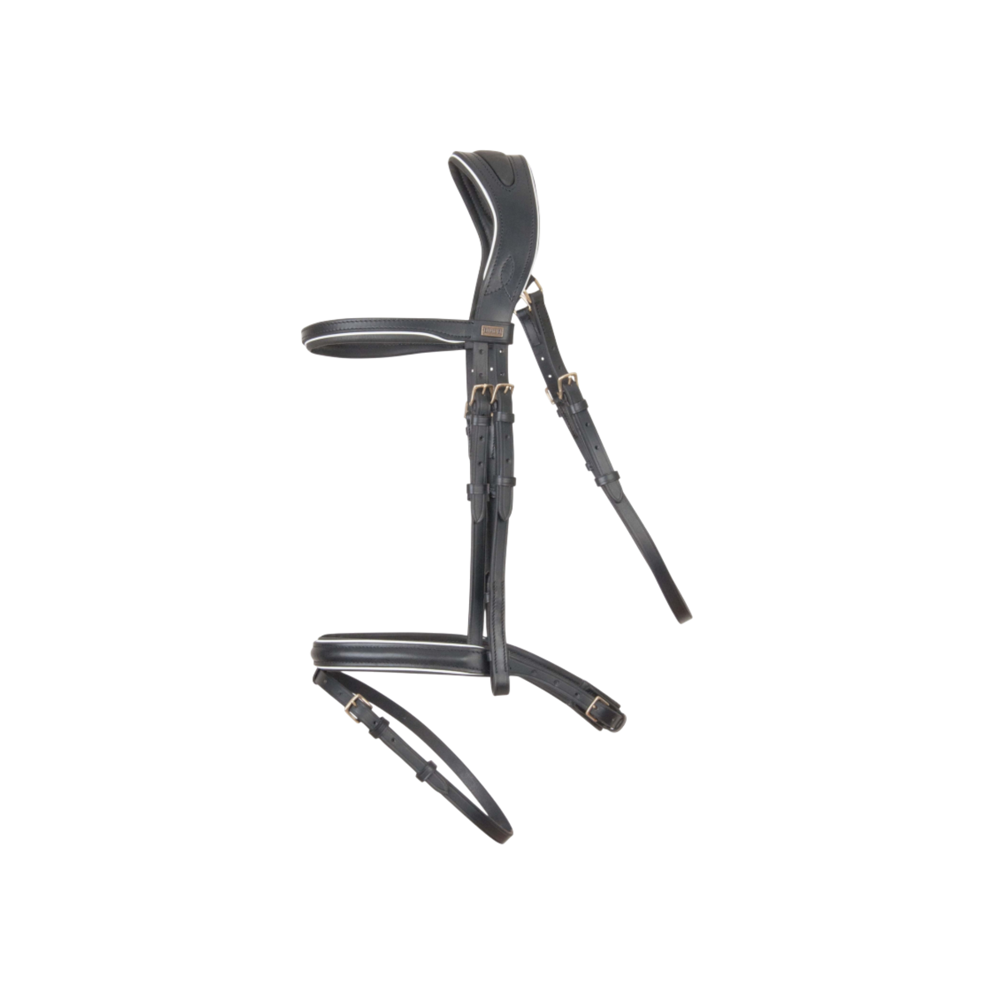 TdeT - Bridon anatomique Velazquez avec rênes noir blanc