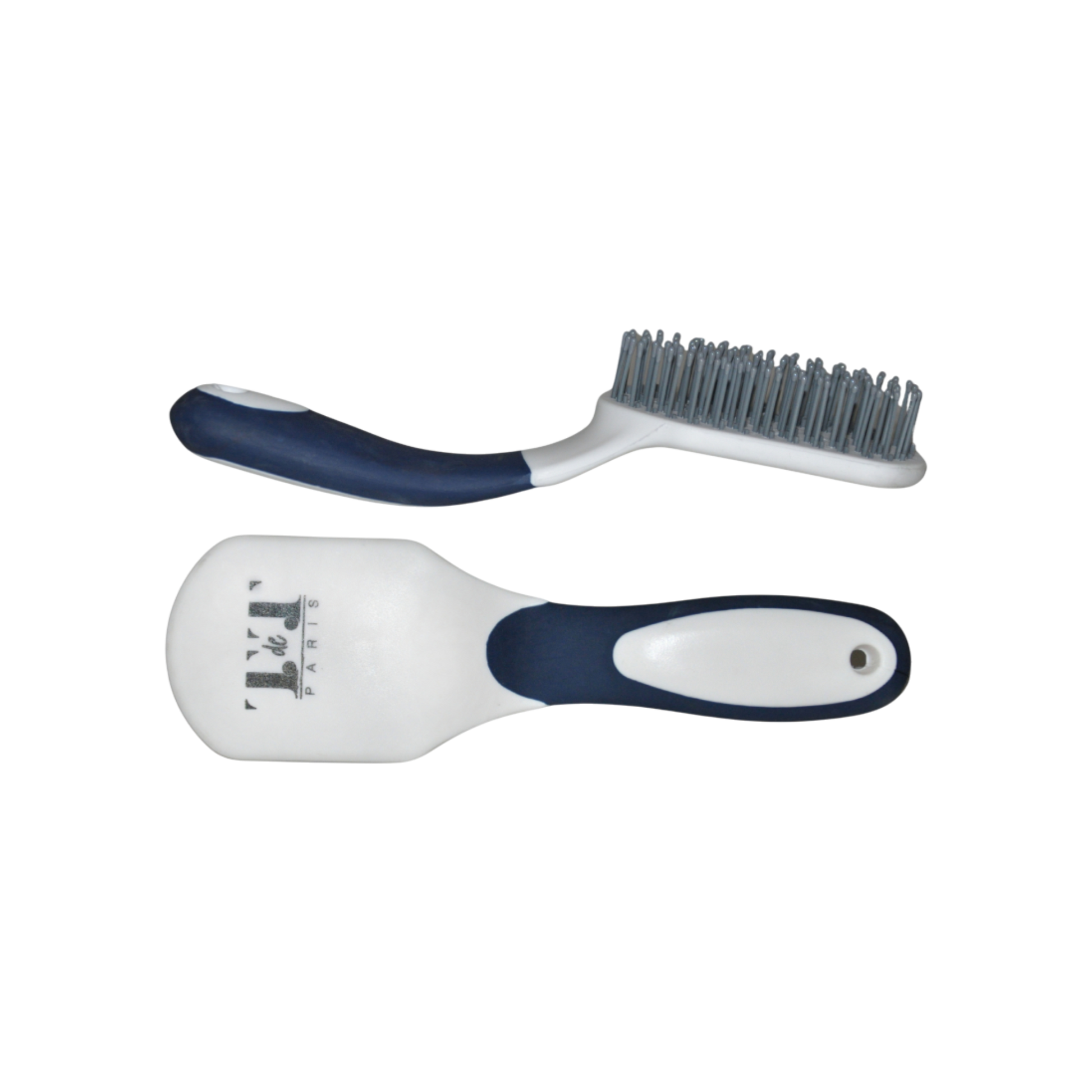 TdeT - Brosse à crins Bicolore marine blanc