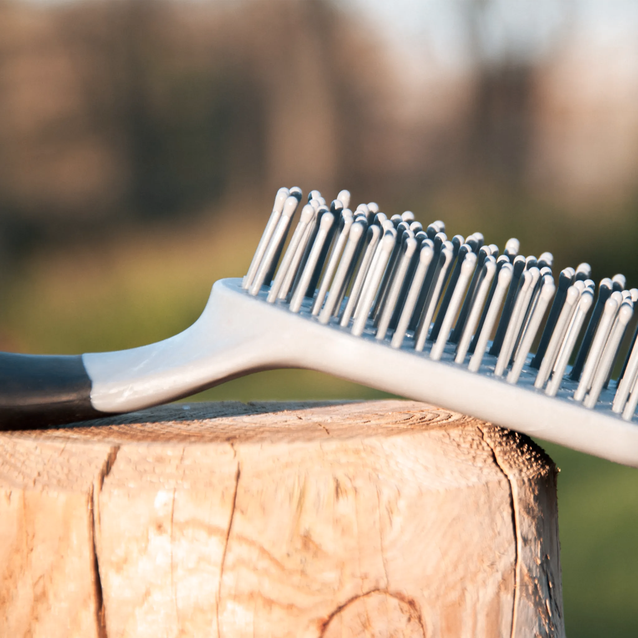 TdeT - Bicolour mane brush black/grey