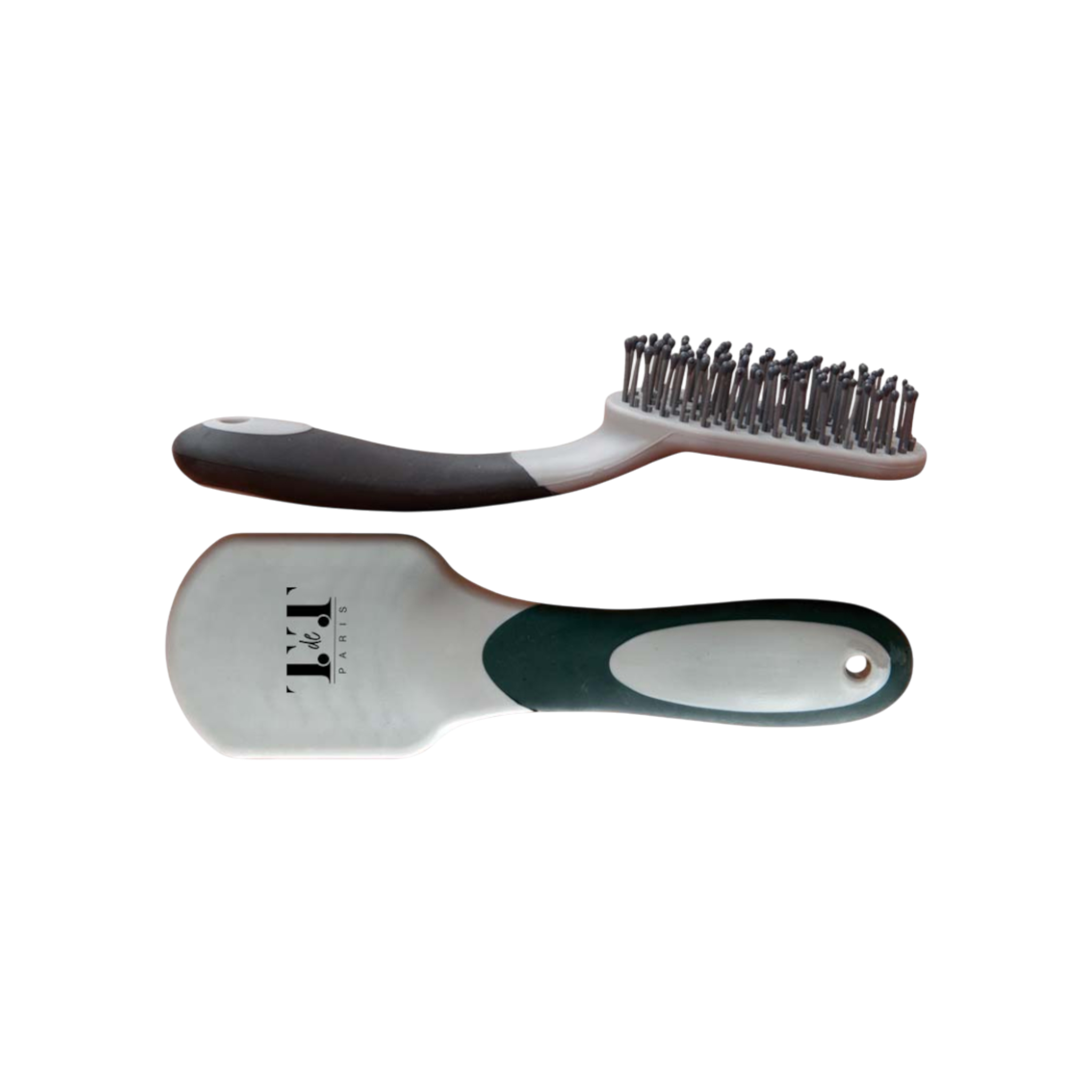 TdeT - Brosse à crins Bicolore noir gris