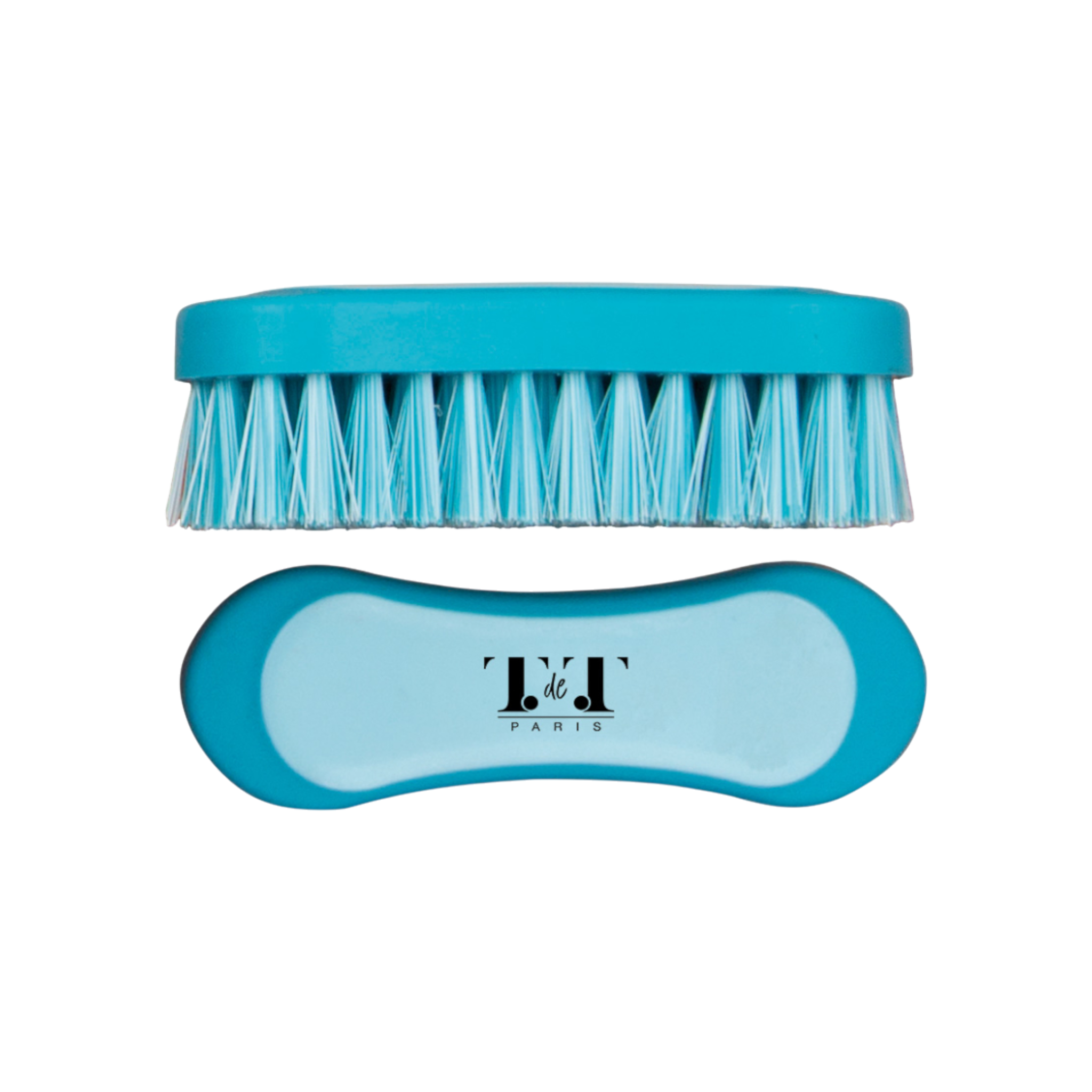 TdeT - Brosse de tête Bicolore turquoise bleu ciel
