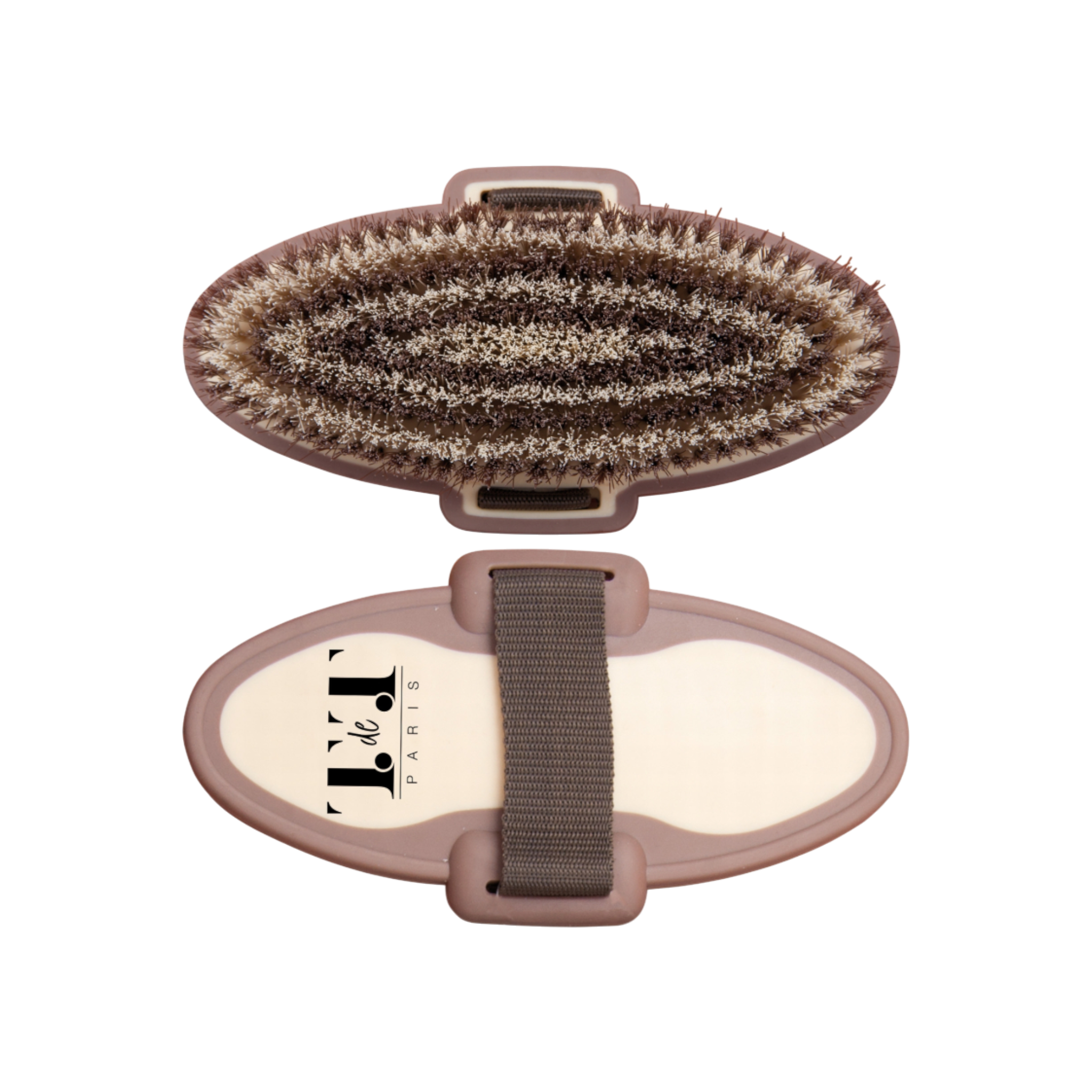 TdeT - Brosse douce Bicolore marron / beige
