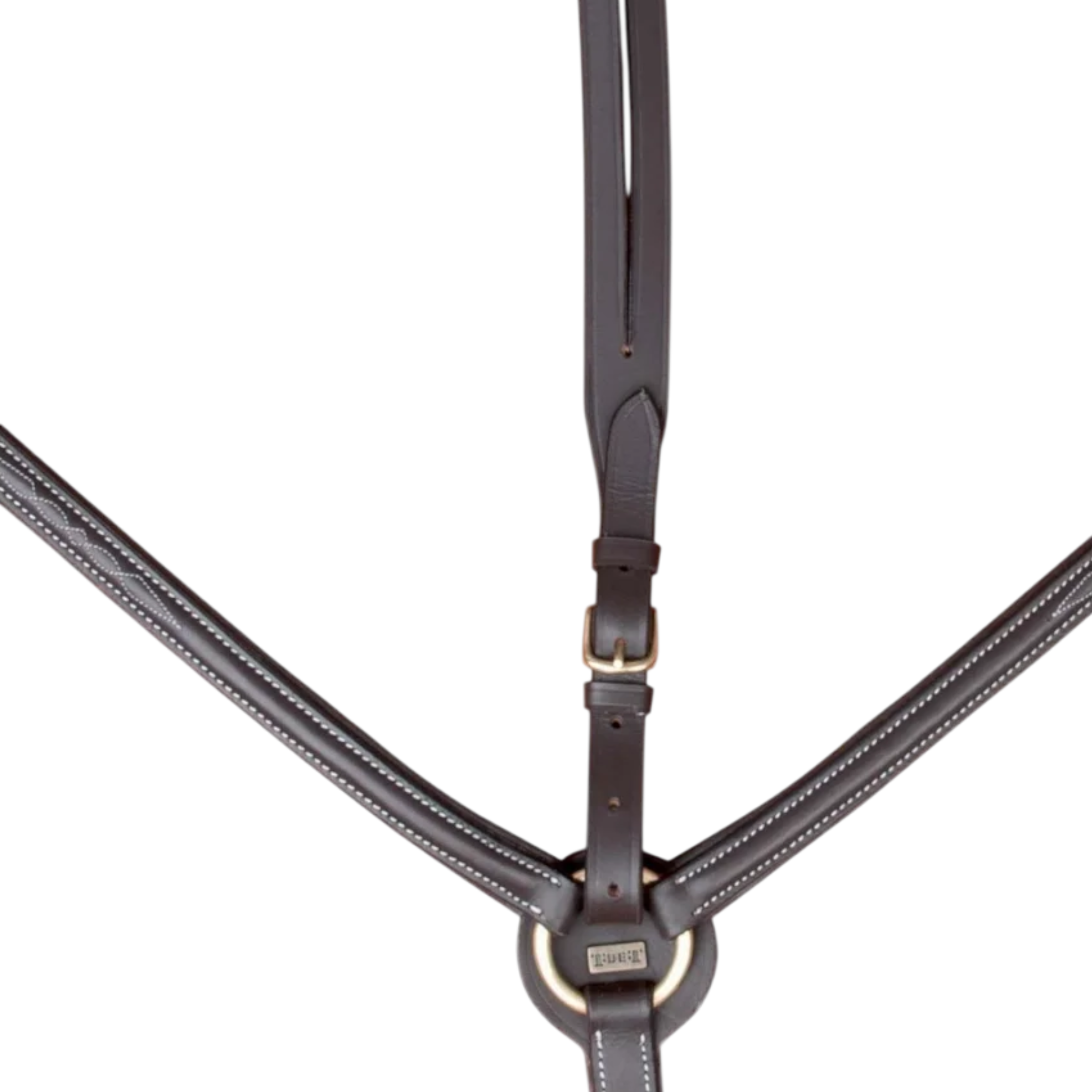 TdeT - Topstitched padded breastplate dark havana