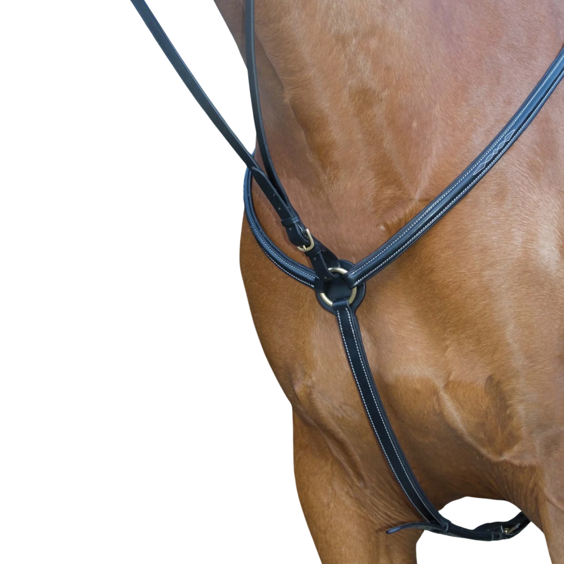 TdeT - Topstitched padded breastplate black