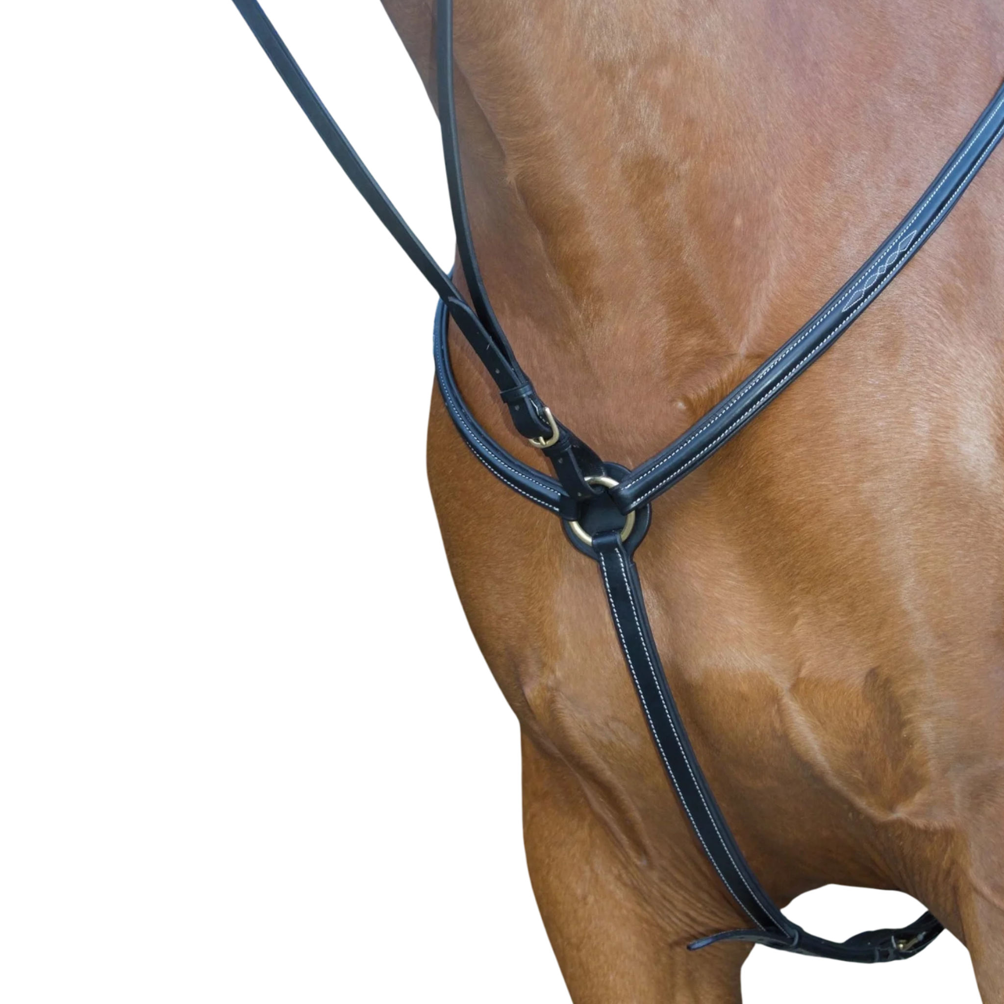 TdeT - Topstitched padded breastplate black