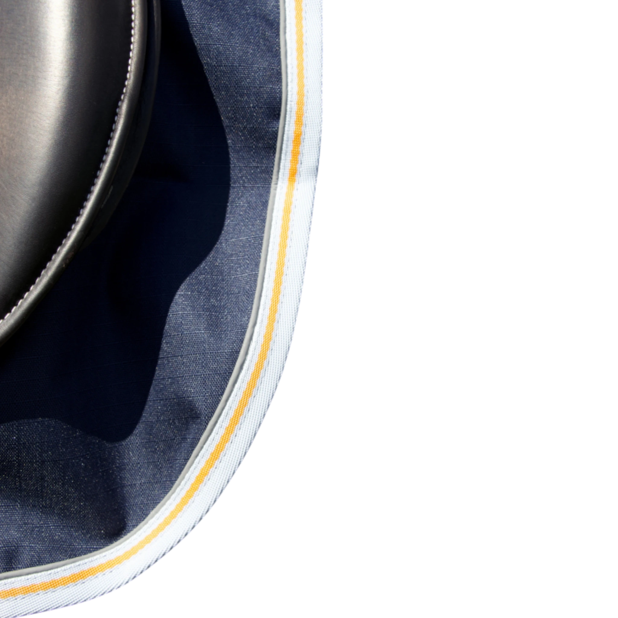 TdeT - Couvre-reins imperméable doublé poly-coton marine orange