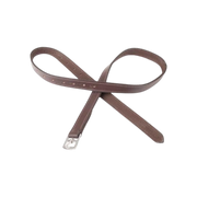 TdeT - Étrivières cuir et nylon havane foncé