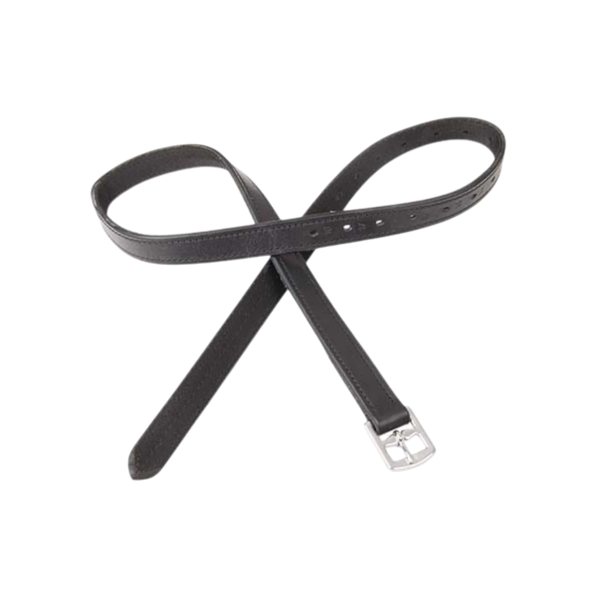 TdeT - Étrivières cuir et nylon noir