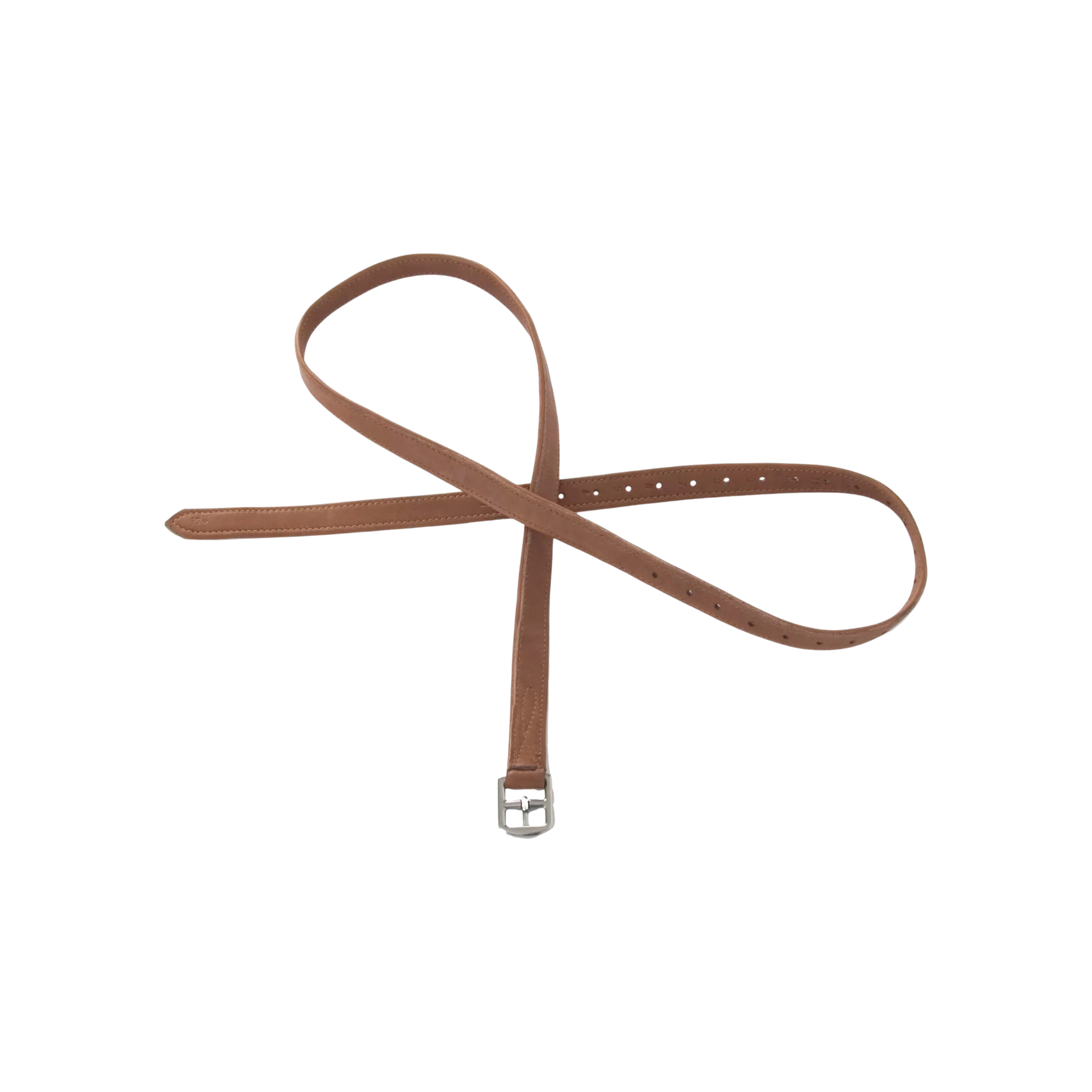 TdeT - Étrivières Luxe fines cuir tabac