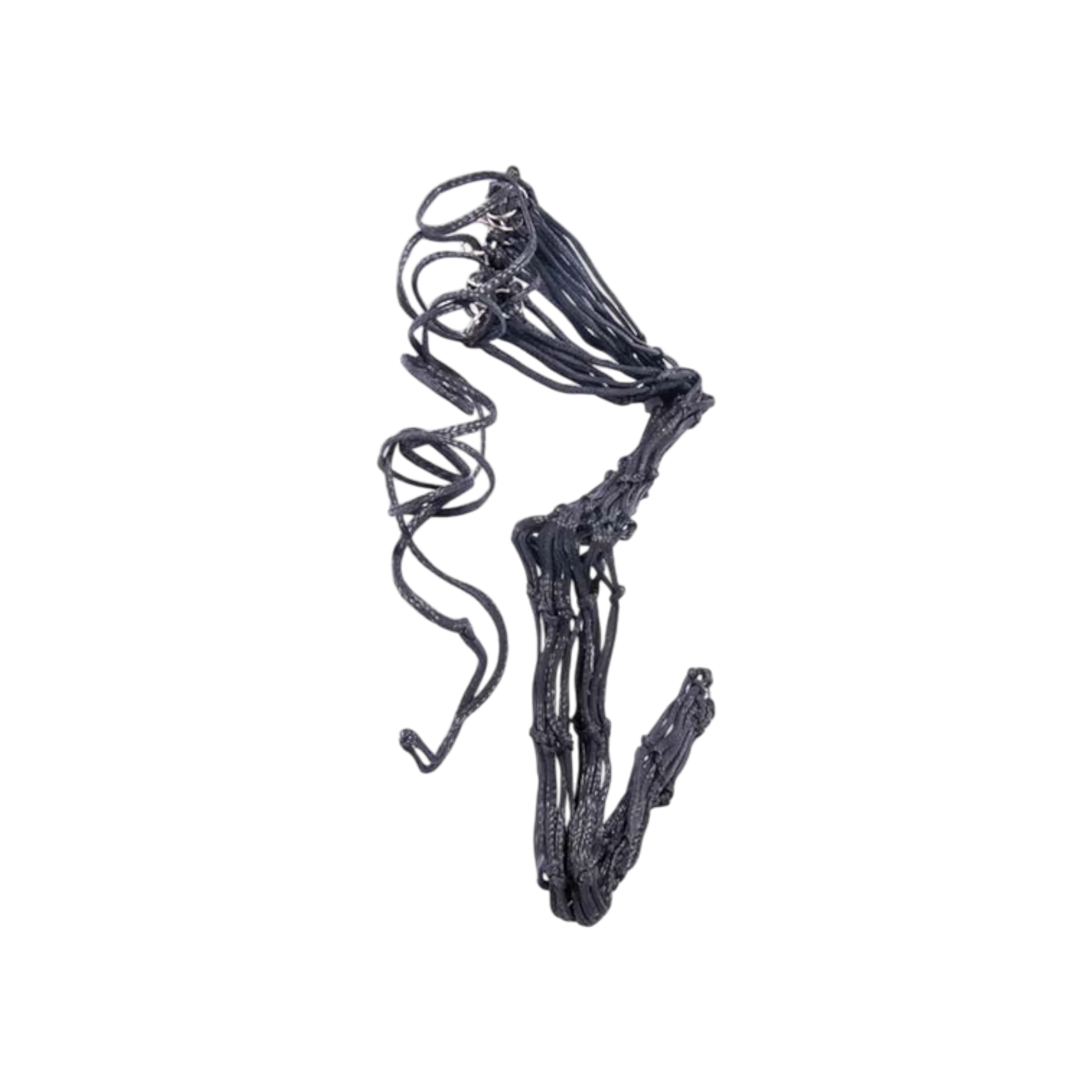 TdeT - Filet à foin grandes mailles noir