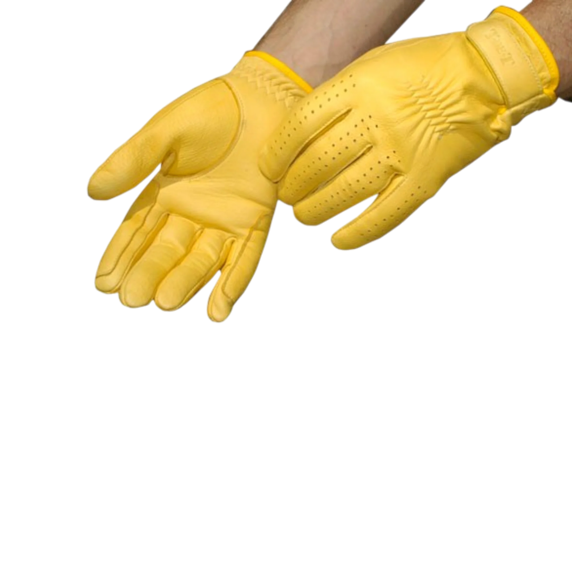 TdeT - Gants d'équitation Cuir jaune