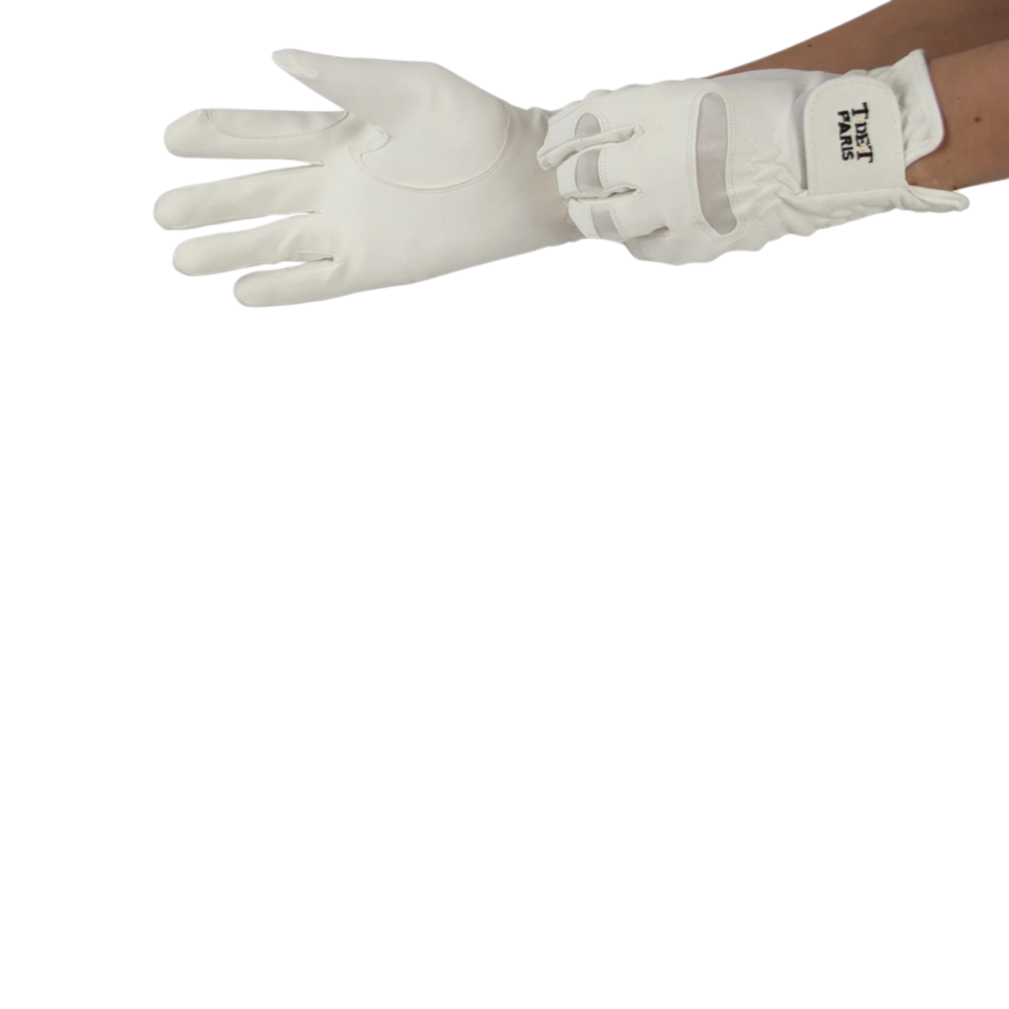 TdeT - Gants d'équitation Galop blanc