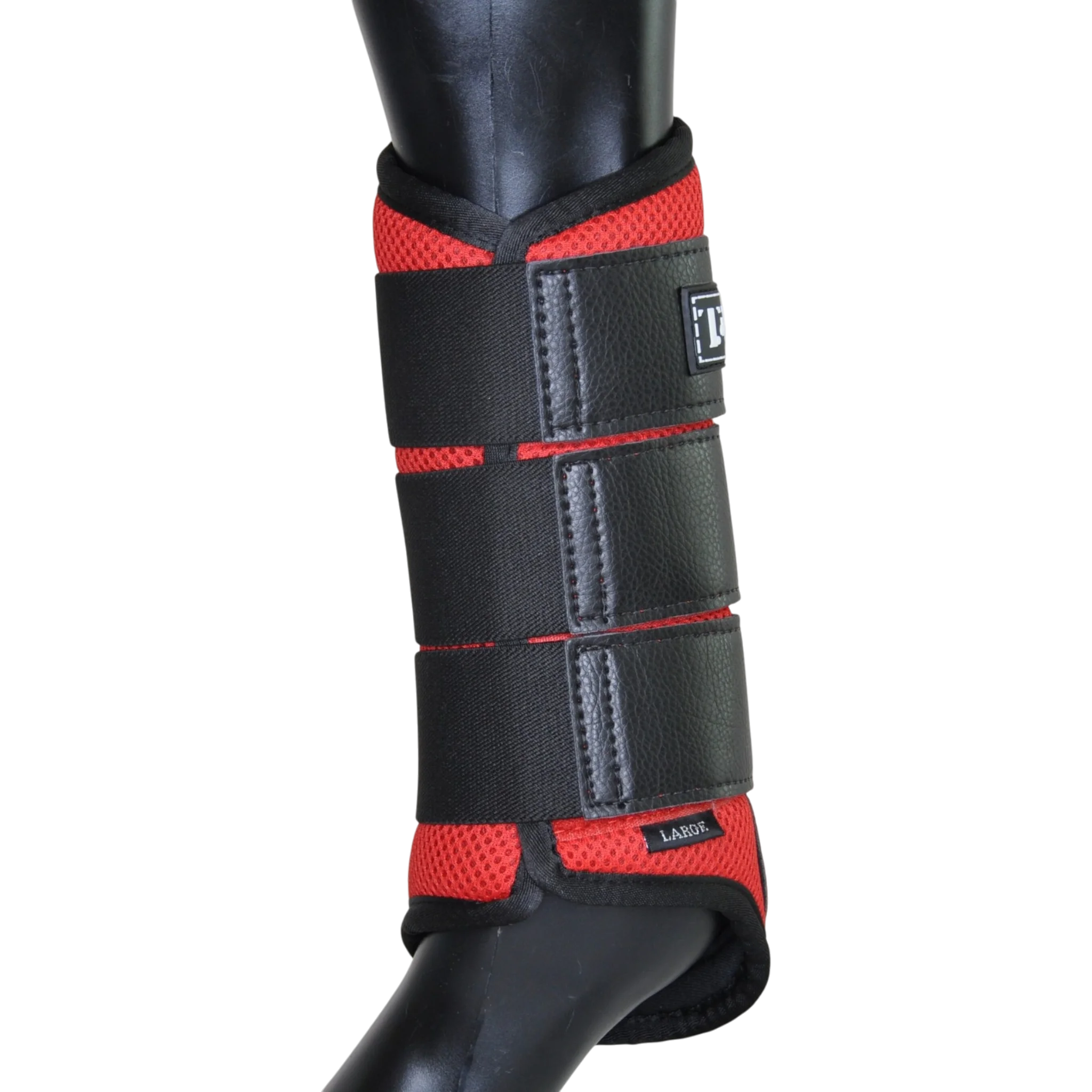 TdeT - Guêtres mesh et néoprène rouge