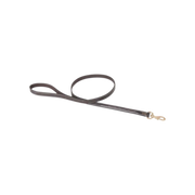 TdeT - Laisse pour chien Surpiqûres havane foncé/ jaune