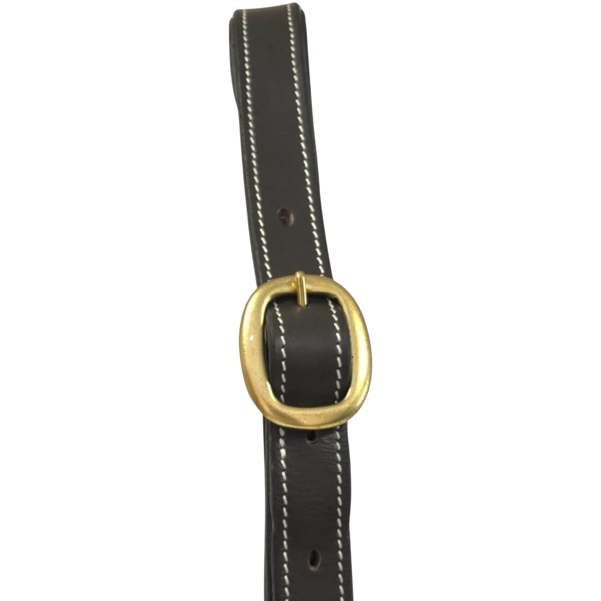 TdeT - Licol cuir classique marron foncé