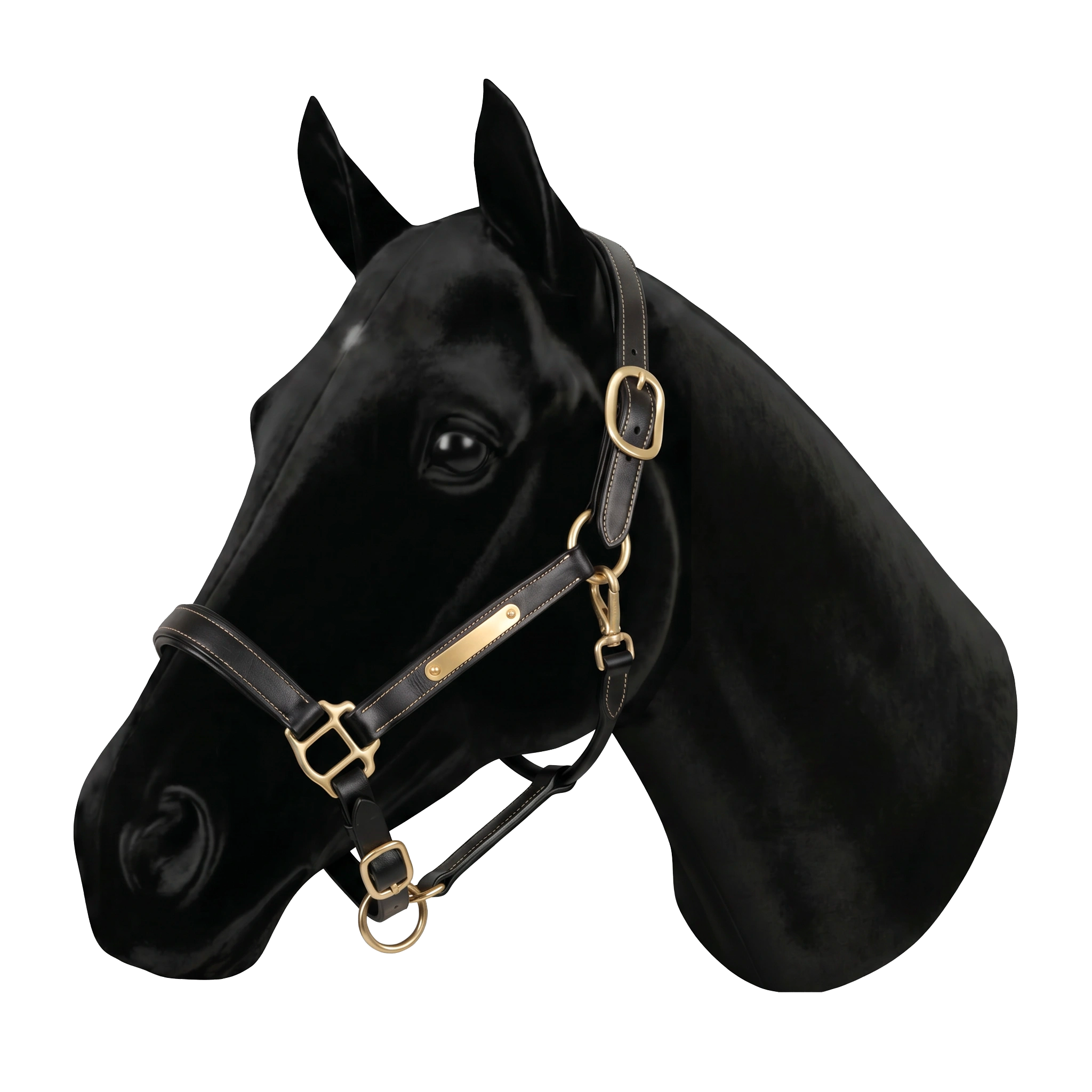 Classic leather halter