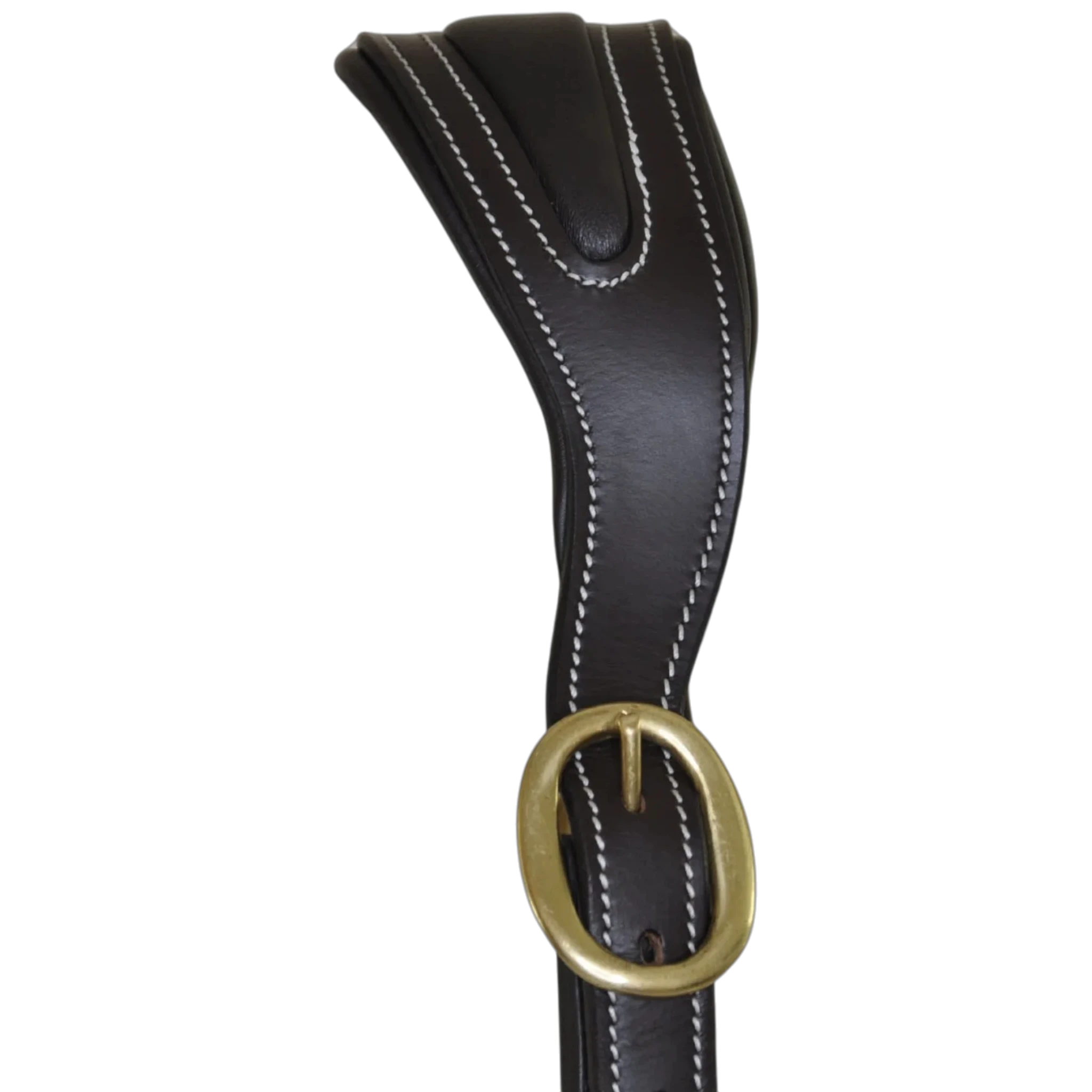 TdeT - Licol cuir têtière anatomique marron foncé