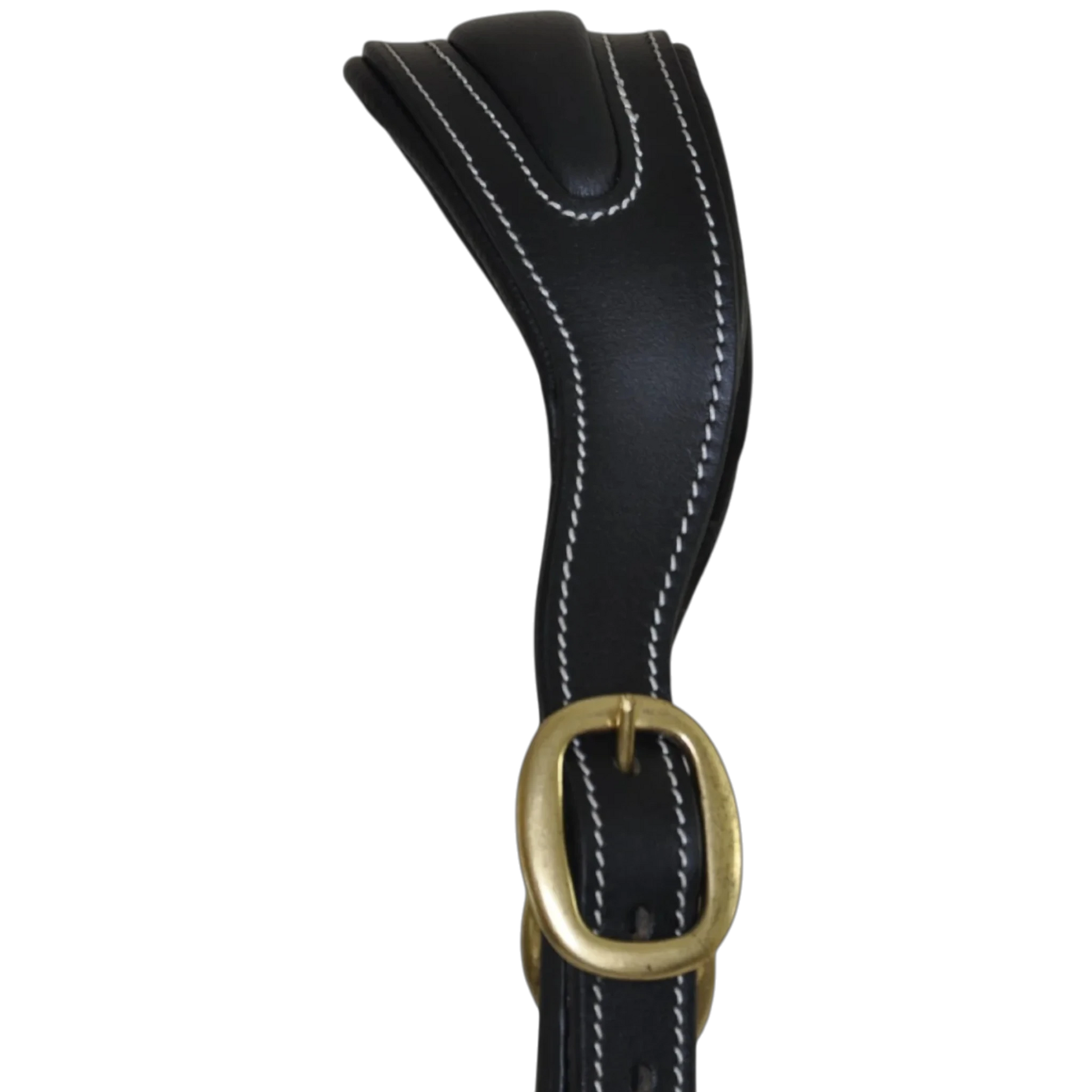 TdeT - Licol cuir têtière anatomique noir