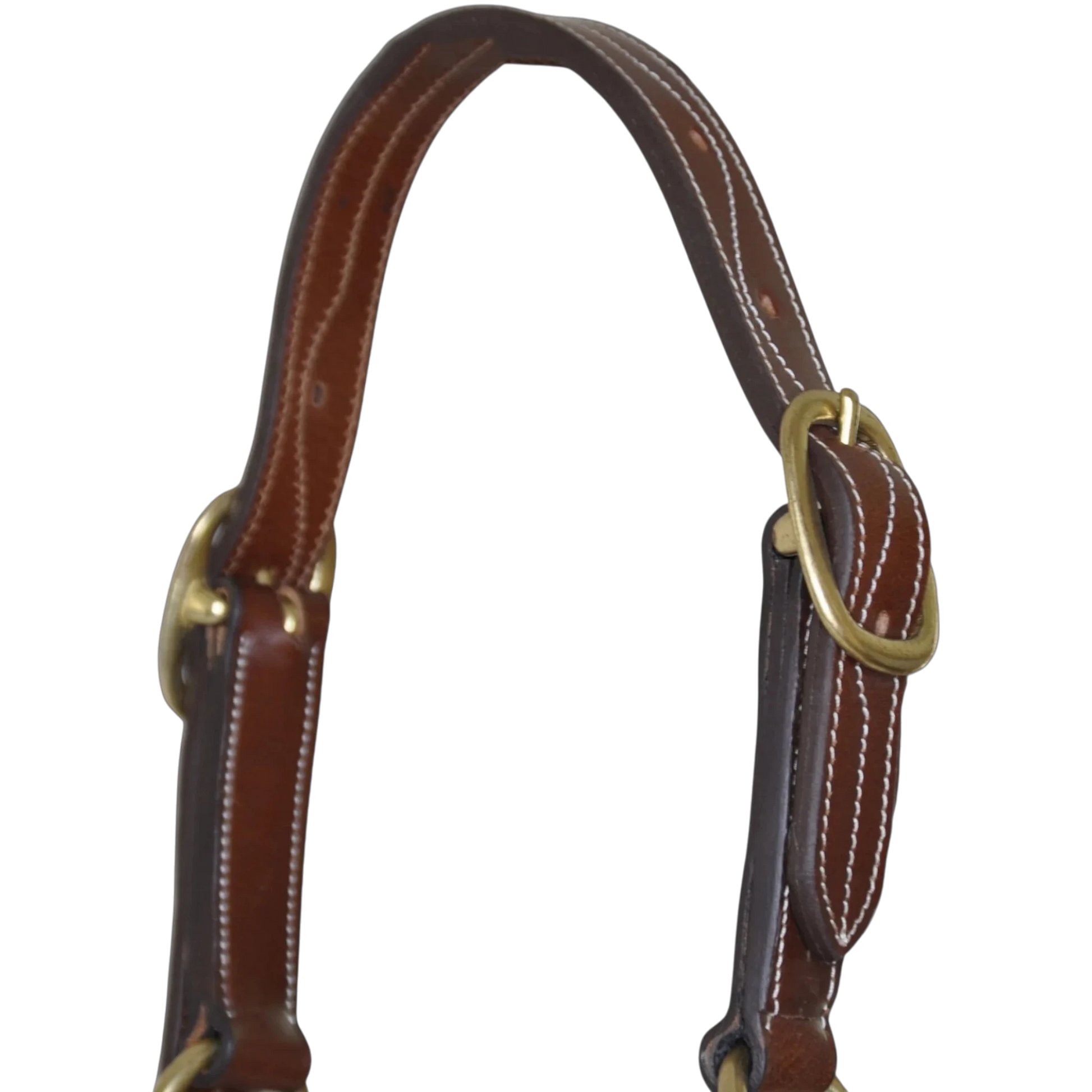 TdeT - Licol cuir triple stitched tabac