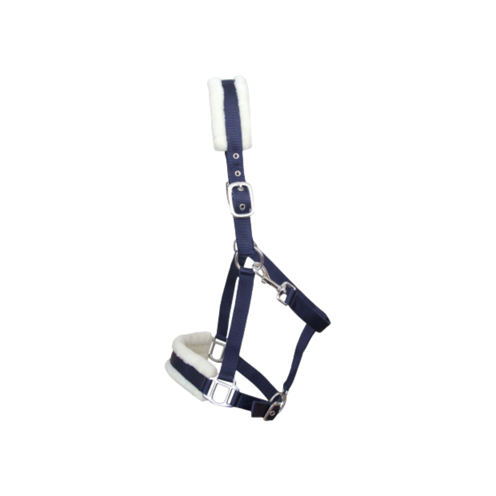 TdeT - Licol mouton synthétique marine/ naturel